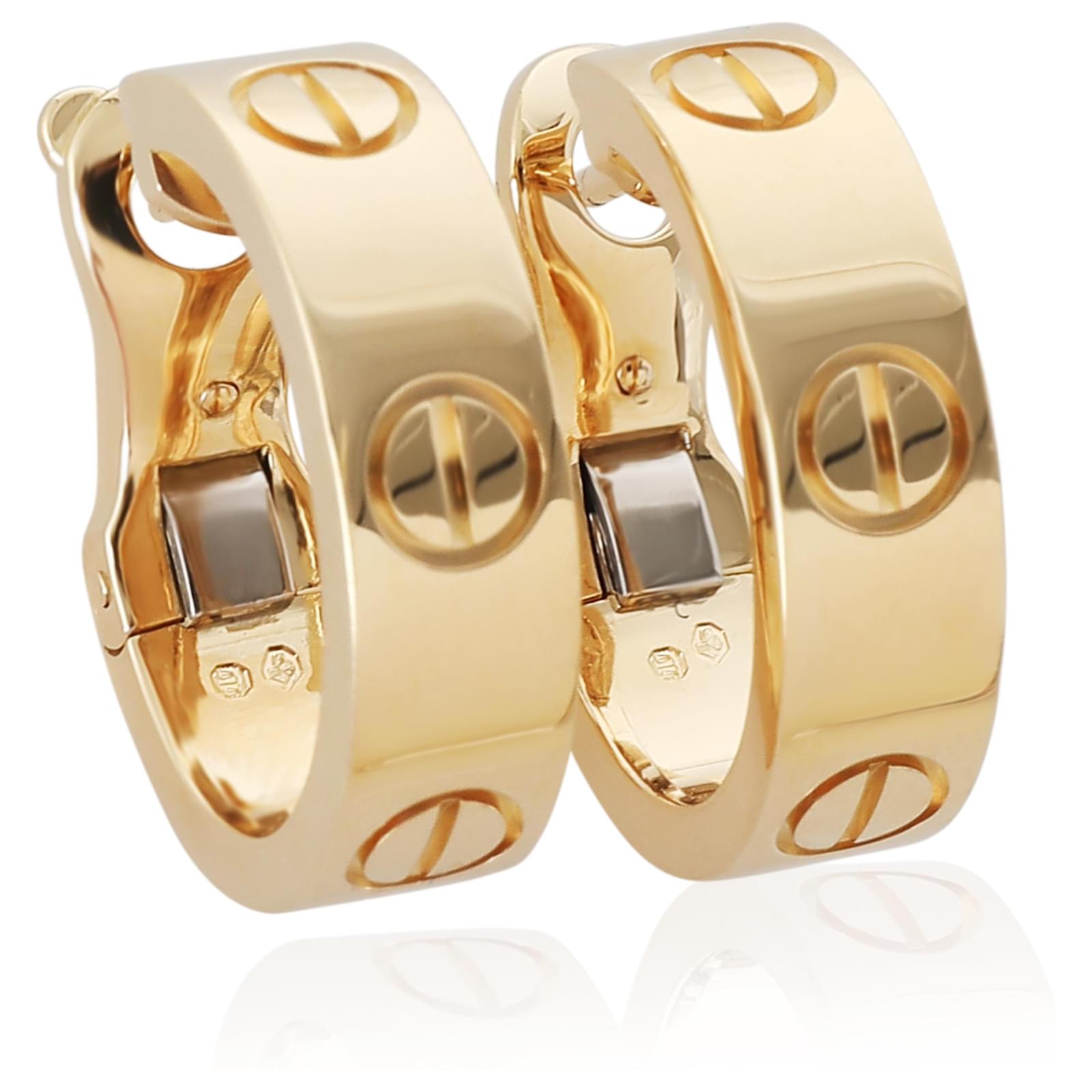 Love Boucles d'oreilles Amour Cartier (jaune or) Or jaune ref