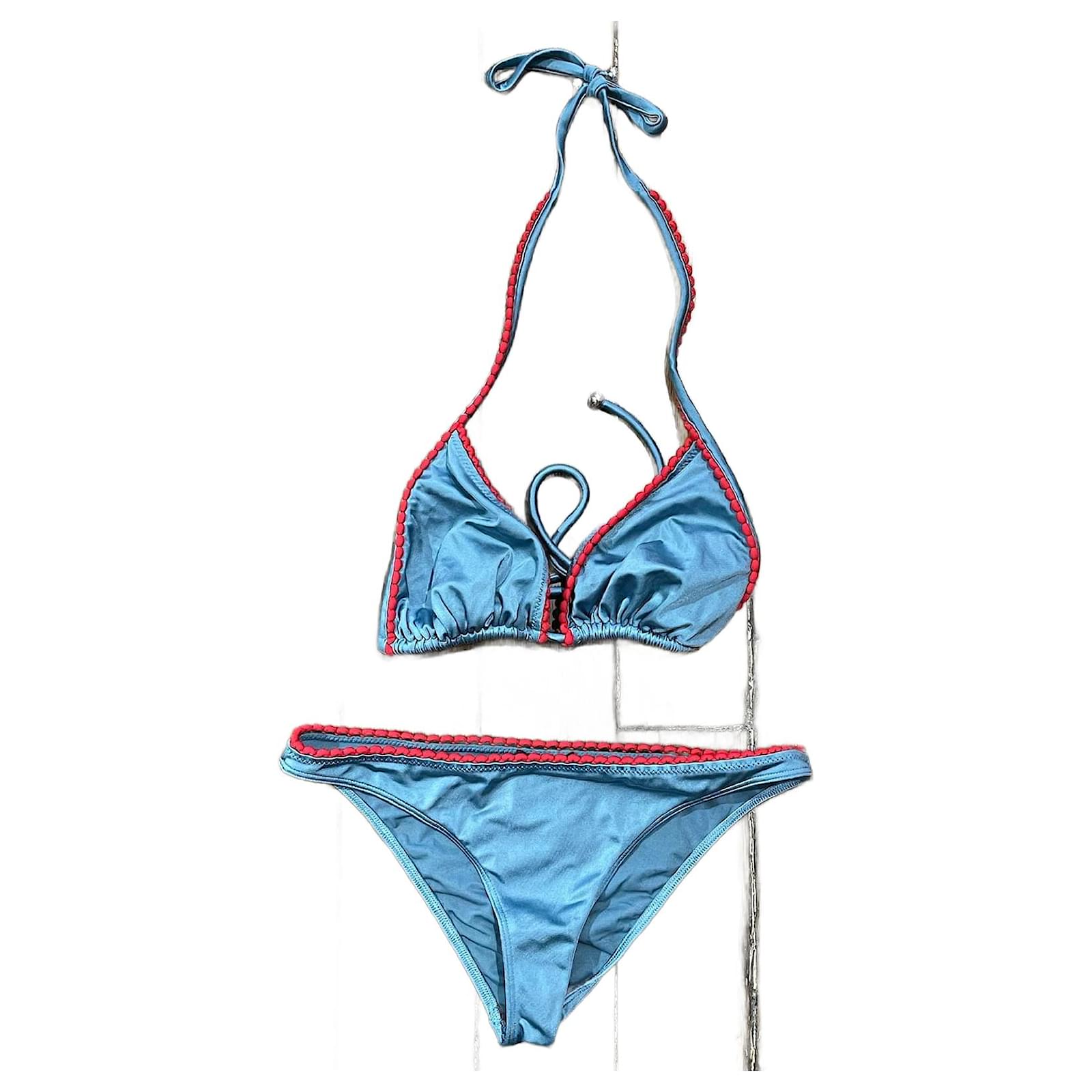 CHANEL Swimwear T.fr 34 SYNTHETIC Blue ref.1342573 - Joli Closet