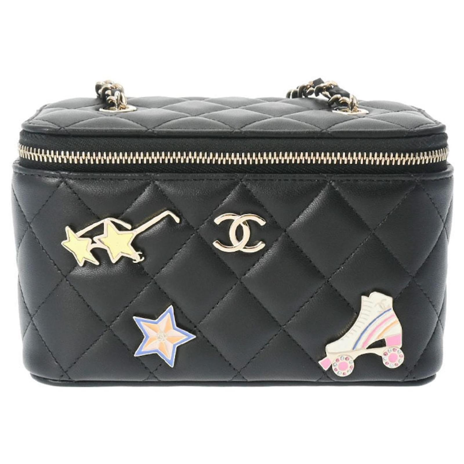 Chanel Vanity Black Leather ref.1345149 - Joli Closet
