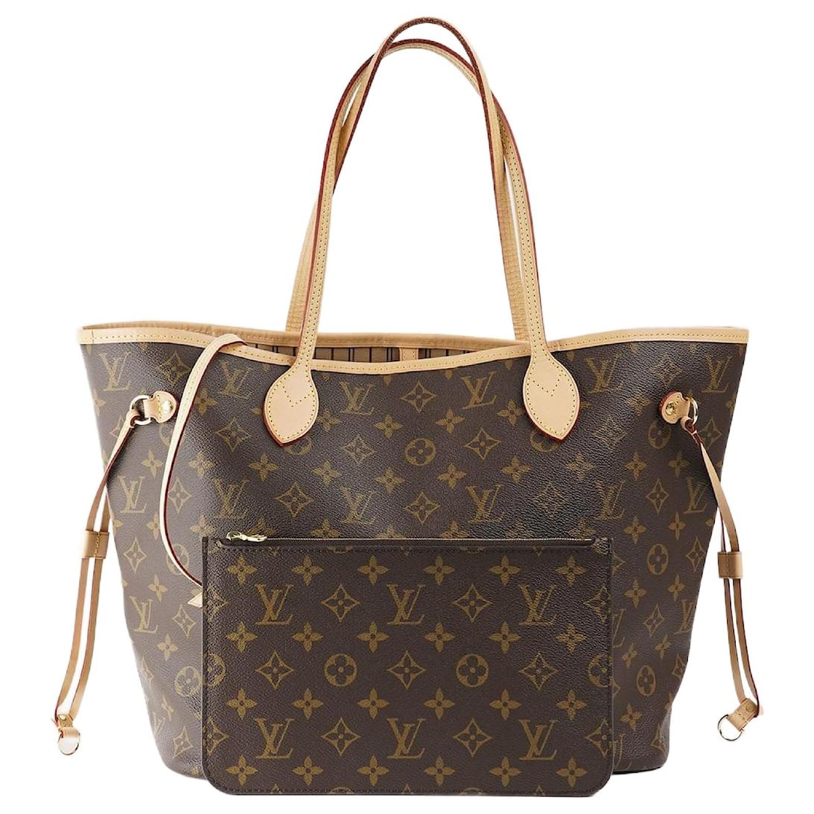 Louis Vuitton VORBESTELLUNG Neverfull MM Tote Bag Braun Leder ref
