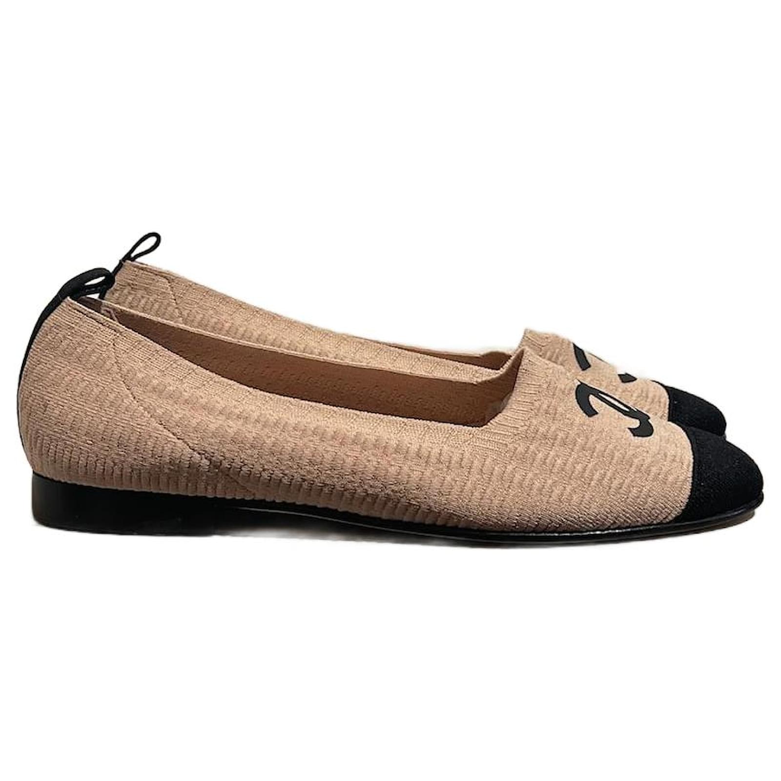 CC BOW BALLET FLATS IN PINK AND BLACK FABRIC main image 1