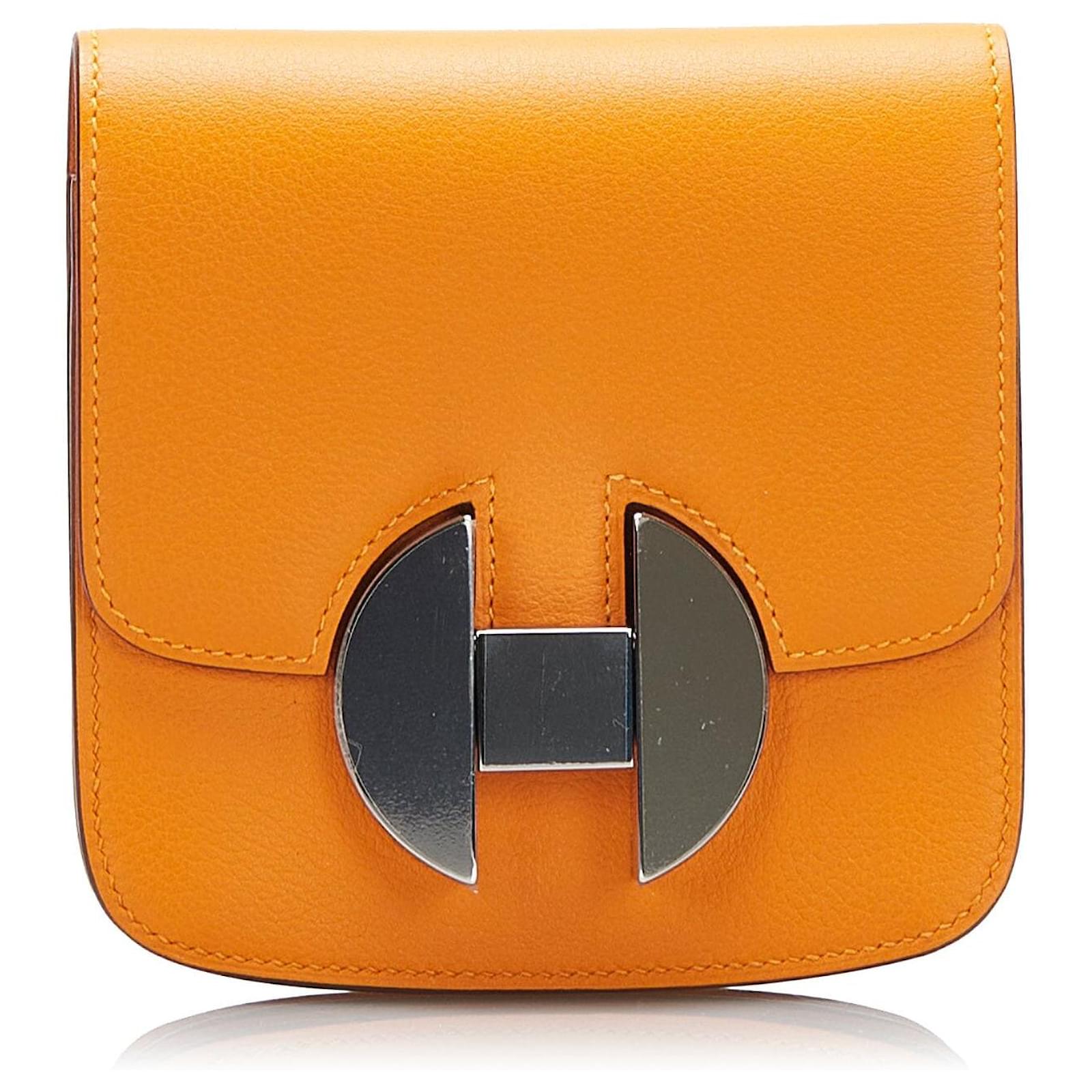 Hermes Hermes 2002 Wallet Orange Leather ref.1348842 Joli Closet