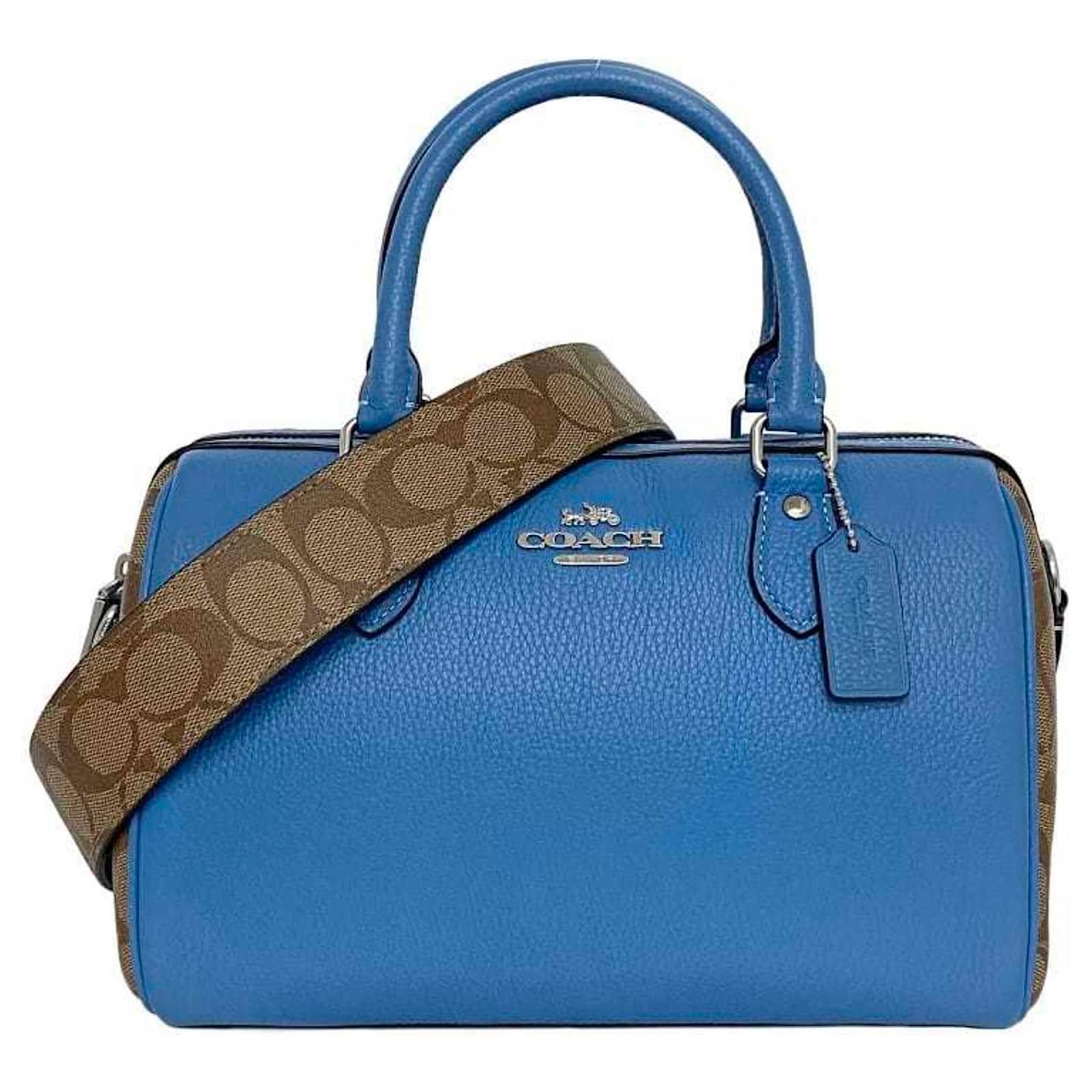 Coach blue satchel online