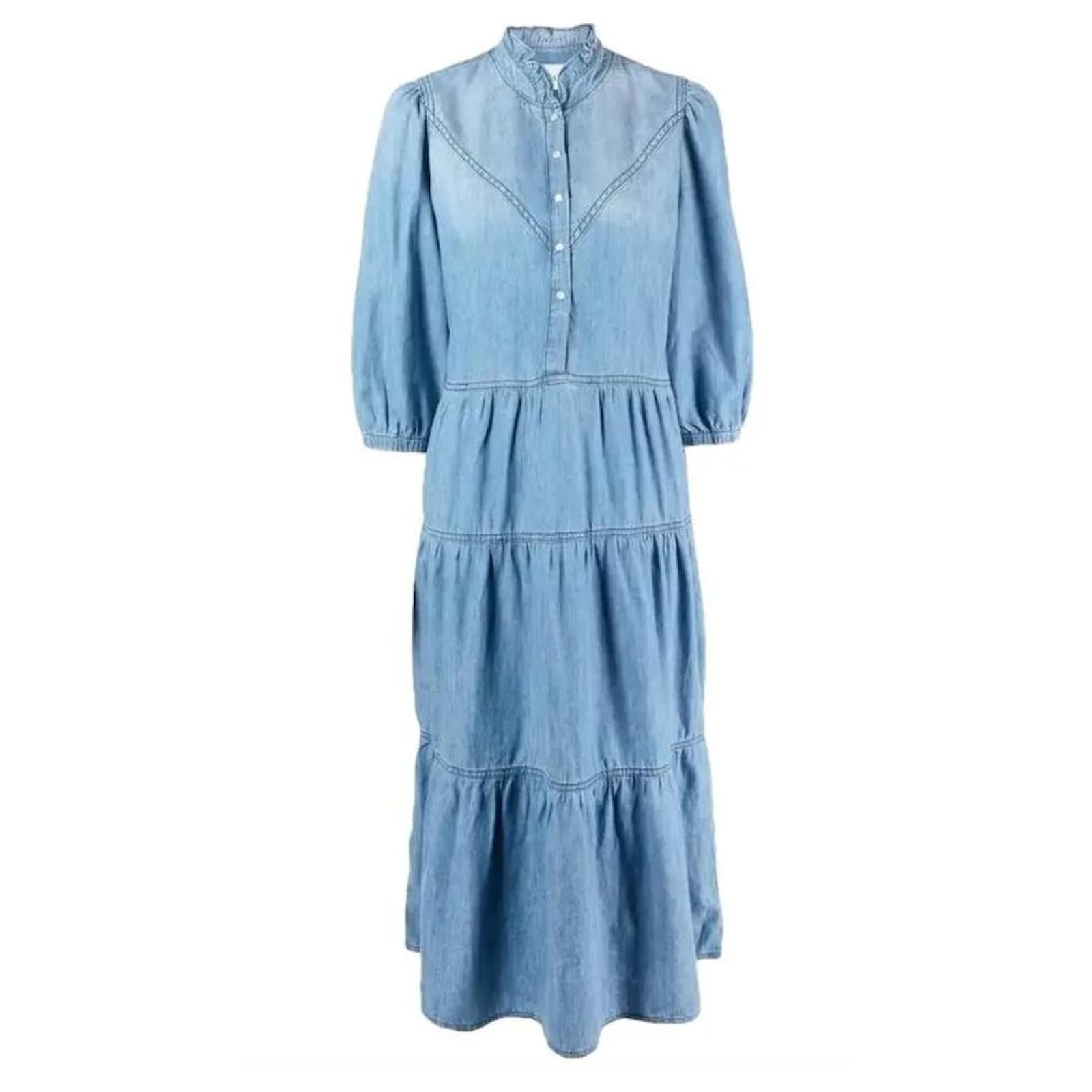 Bash robe longue bleu best sale