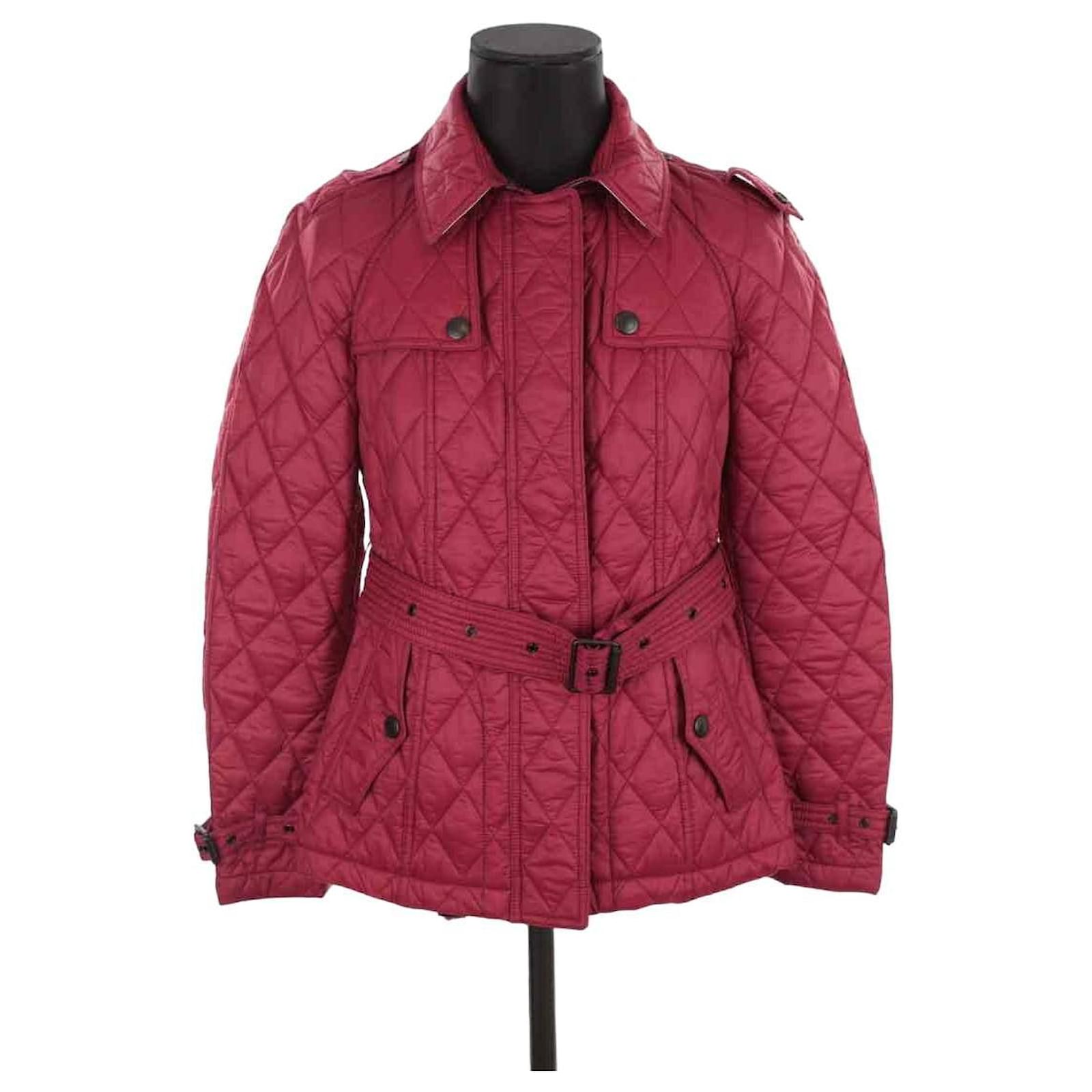 Burberry burgundy jacket best sale