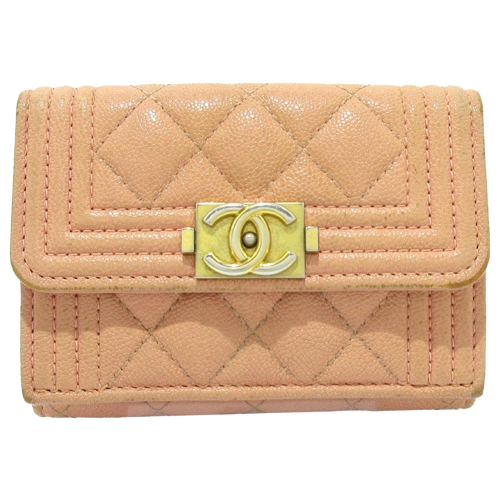 Chanel boy trifold wallet sale