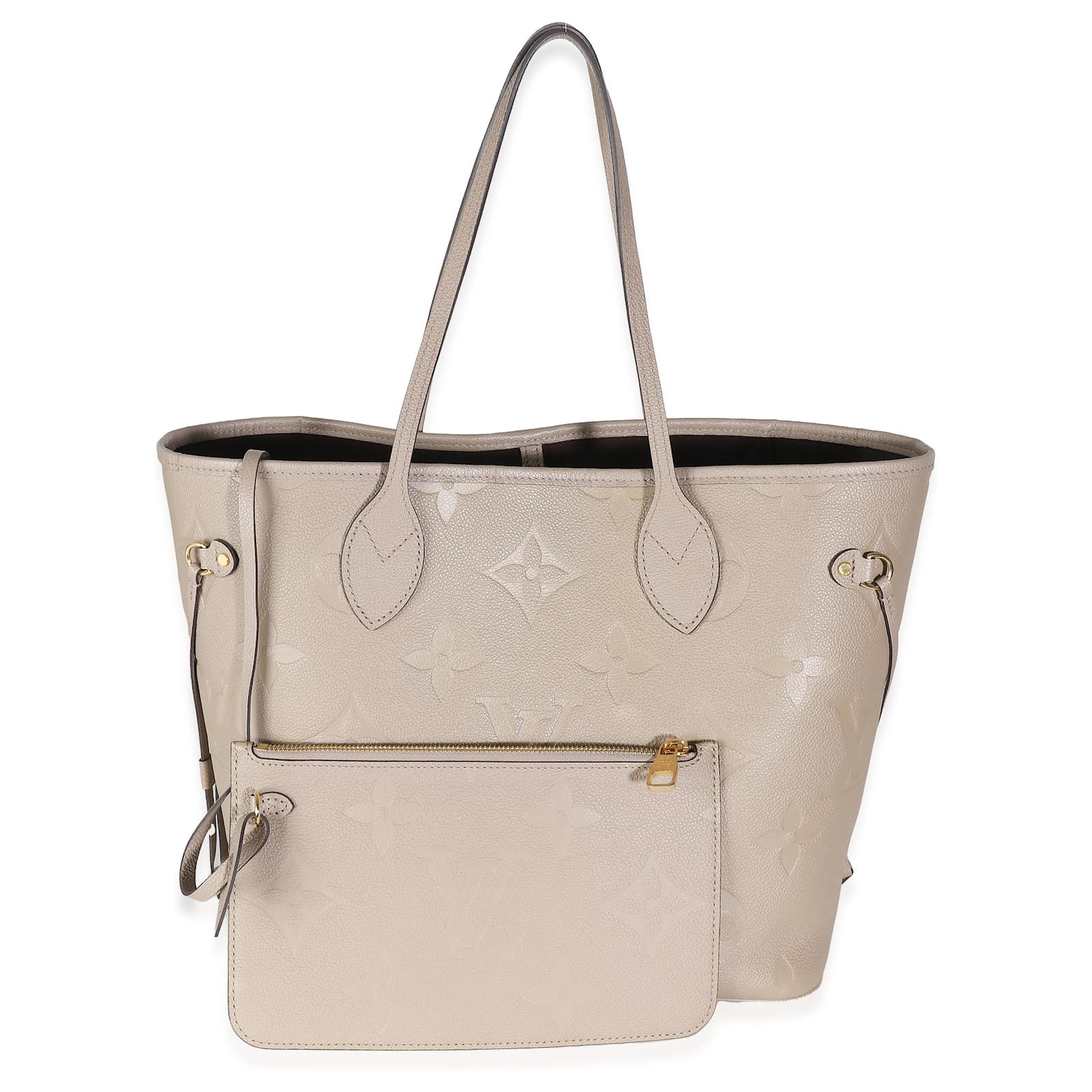 Louis Vuitton Tourterelle Giant Empreinte Monogram Neverfull MM