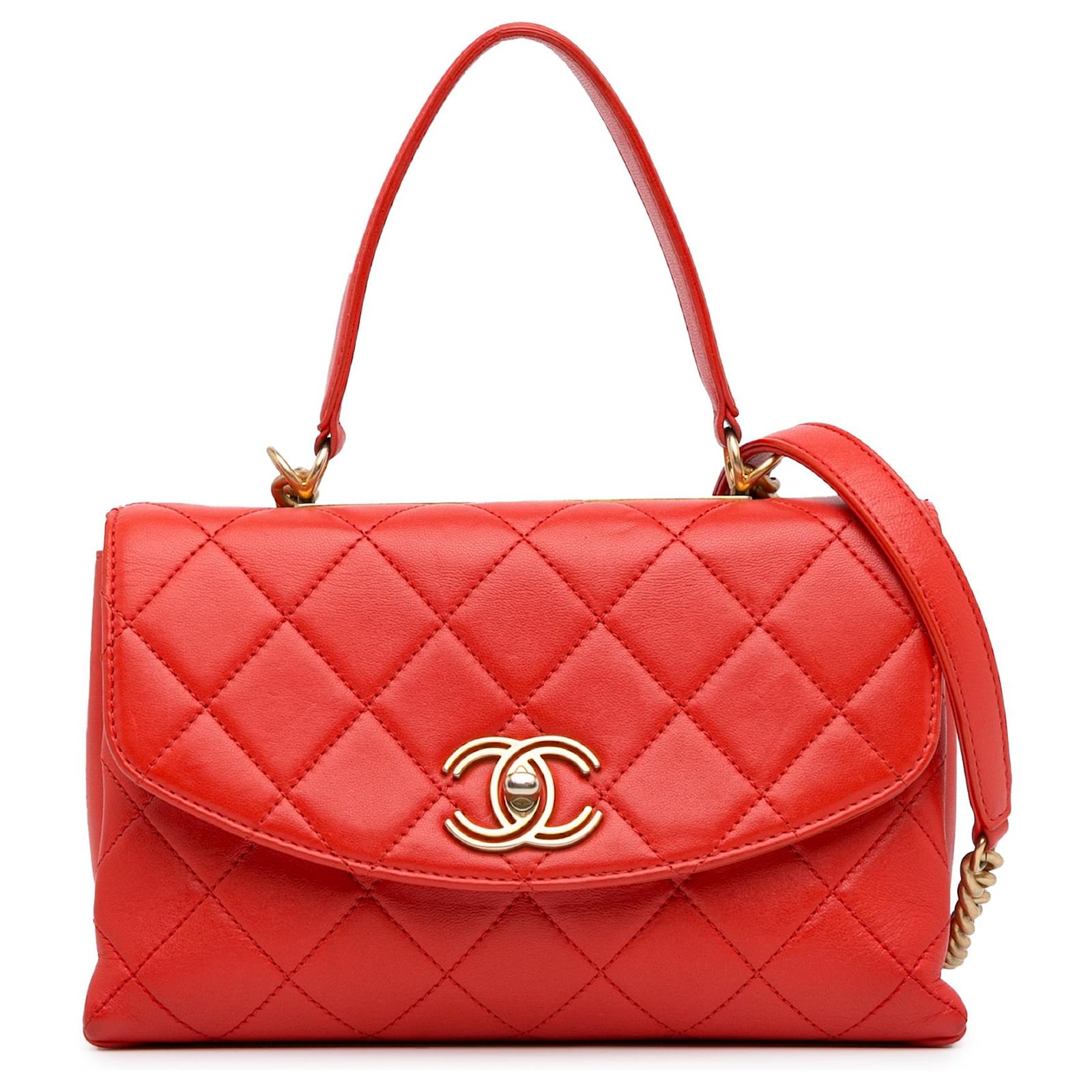 CHANEL　バッグ　 レッド Timeless/classique patent leather crossbody bag Chanel Red