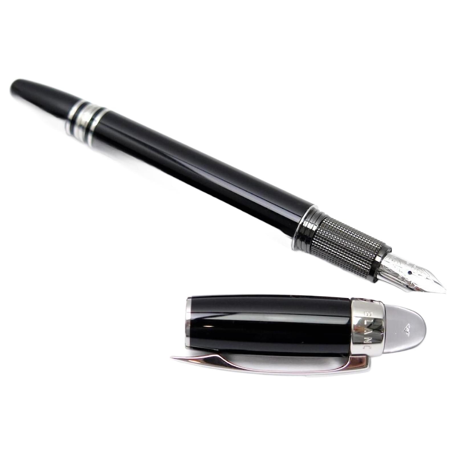 NEW MONTBLANC STARWALKER FOUNTAIN PEN 38301 Diamond 100 YEAR ANNIVERSARY PEN Black Resin ref.1355965 Joli Closet
