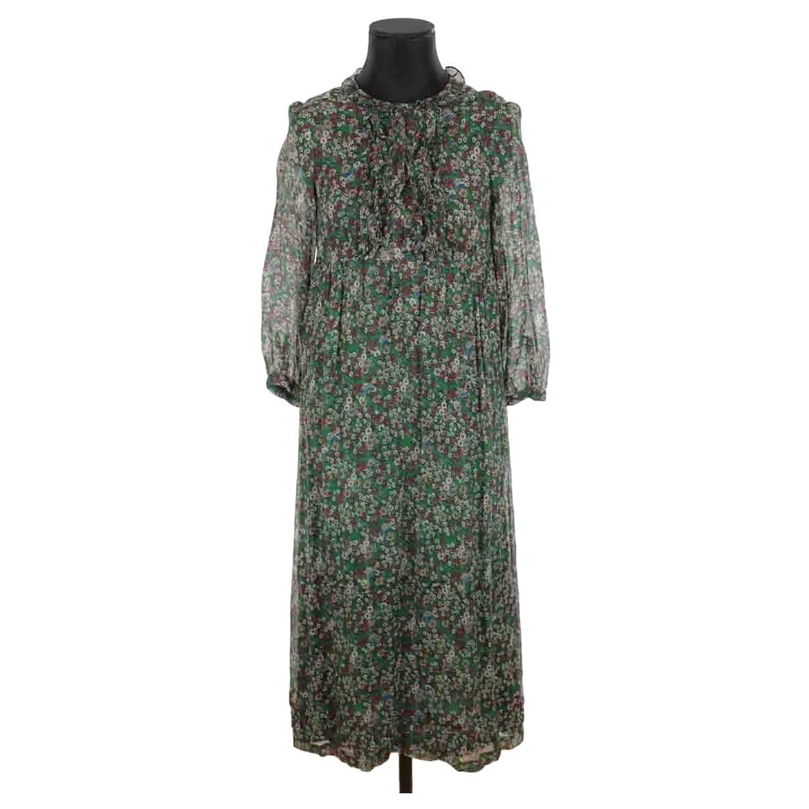 Isabel Marant Etoile Silk dress Green ref.JC1357255 (Sold) - Joli Closet Isabel Marant Etoile Silk dress Green ref.JC1357255 (Sold) - Joli Closet