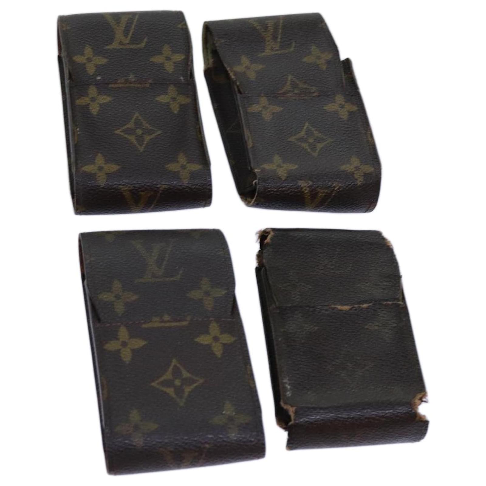 Portasigarette per sigarette LOUIS VUITTON Monogram Etui 4imposta autenticazione LV 70467 Monogramma Tela ref.1361085 Joli Closet