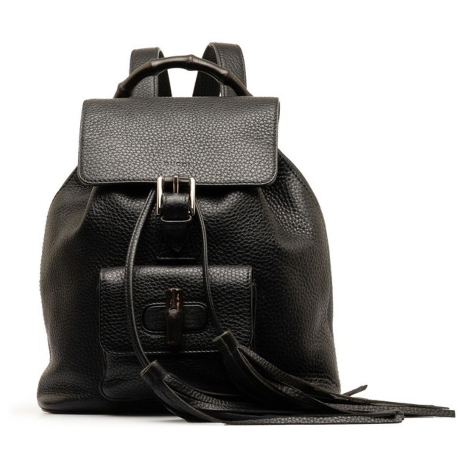 Gucci Bamboo Black Leather ref.1362730 - Joli Closet