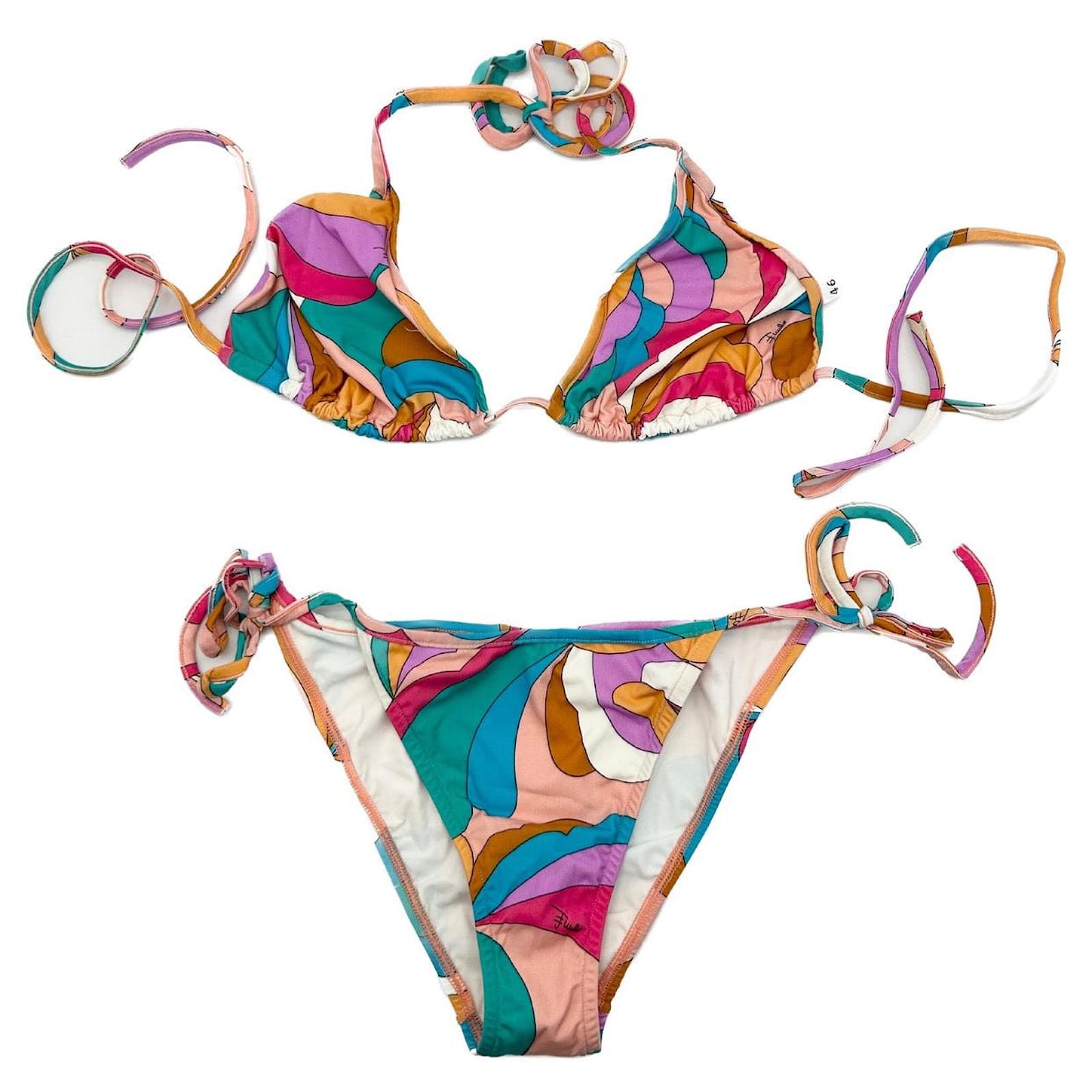 EMILIO PUCCI ビキニ Emilio Pucci Swimsuit in Blue | Lyst