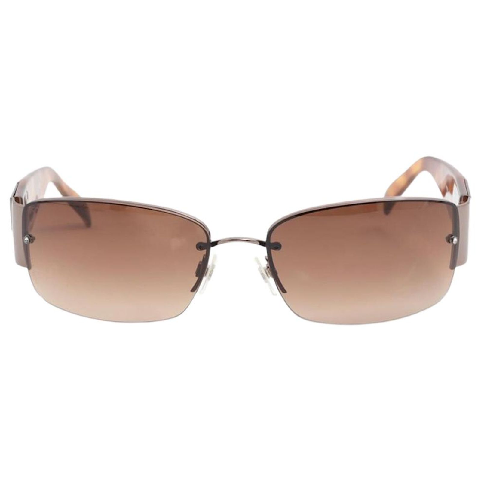 CHANEL Tortoise Sunglasses plastic Brown CC Auth 162588 CHANEL COCO Mark Sunglasses plastic Brown 01450 91235 CC  main image 3