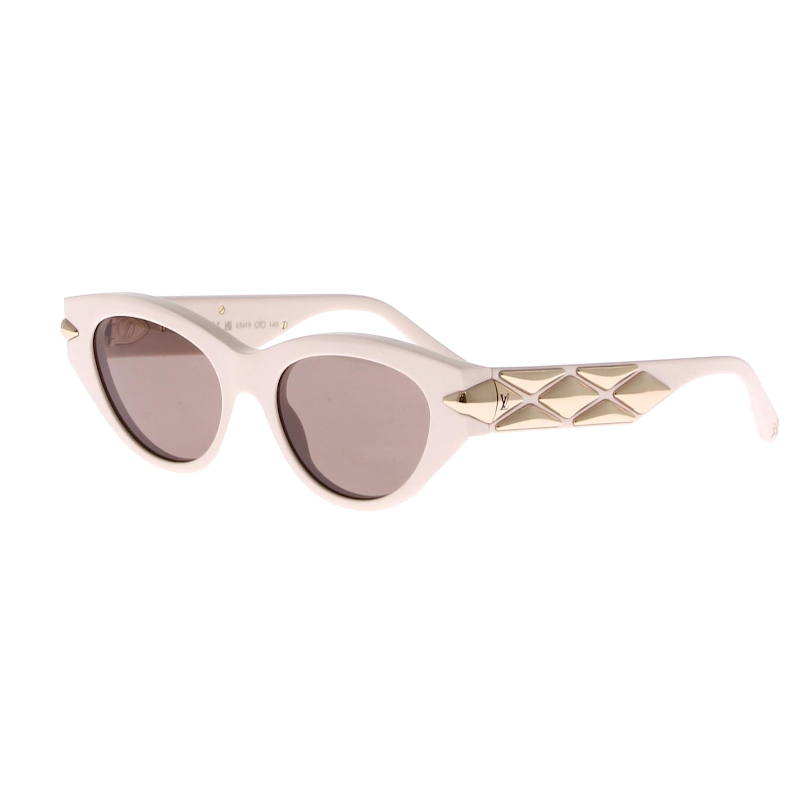 Lunettes de soleil Louis Vuitton Plastique Blanc