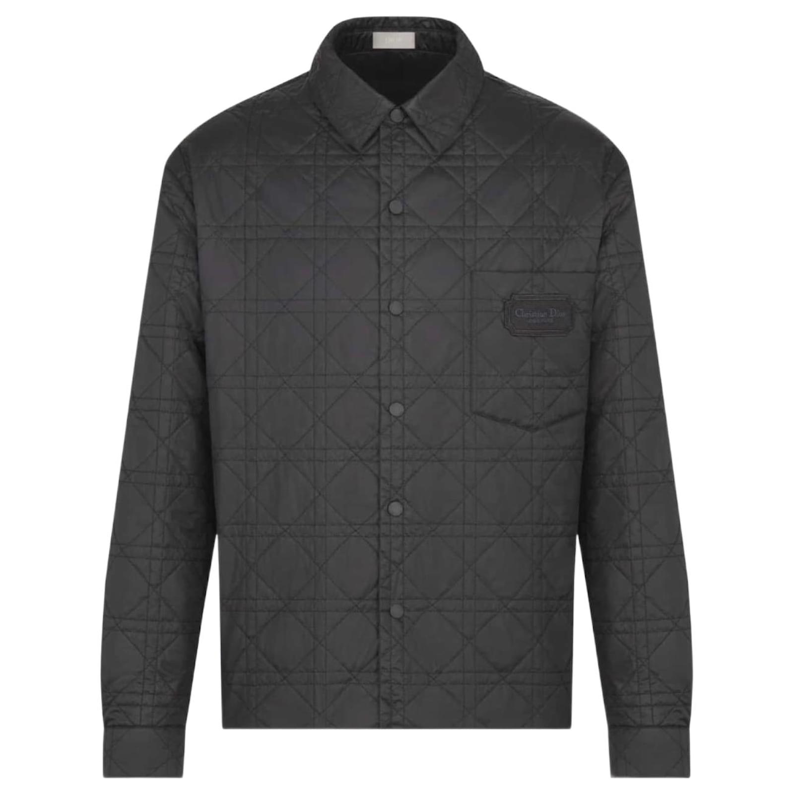 DIOR Cannage overshirt jacket new black 50 it Polyester ref