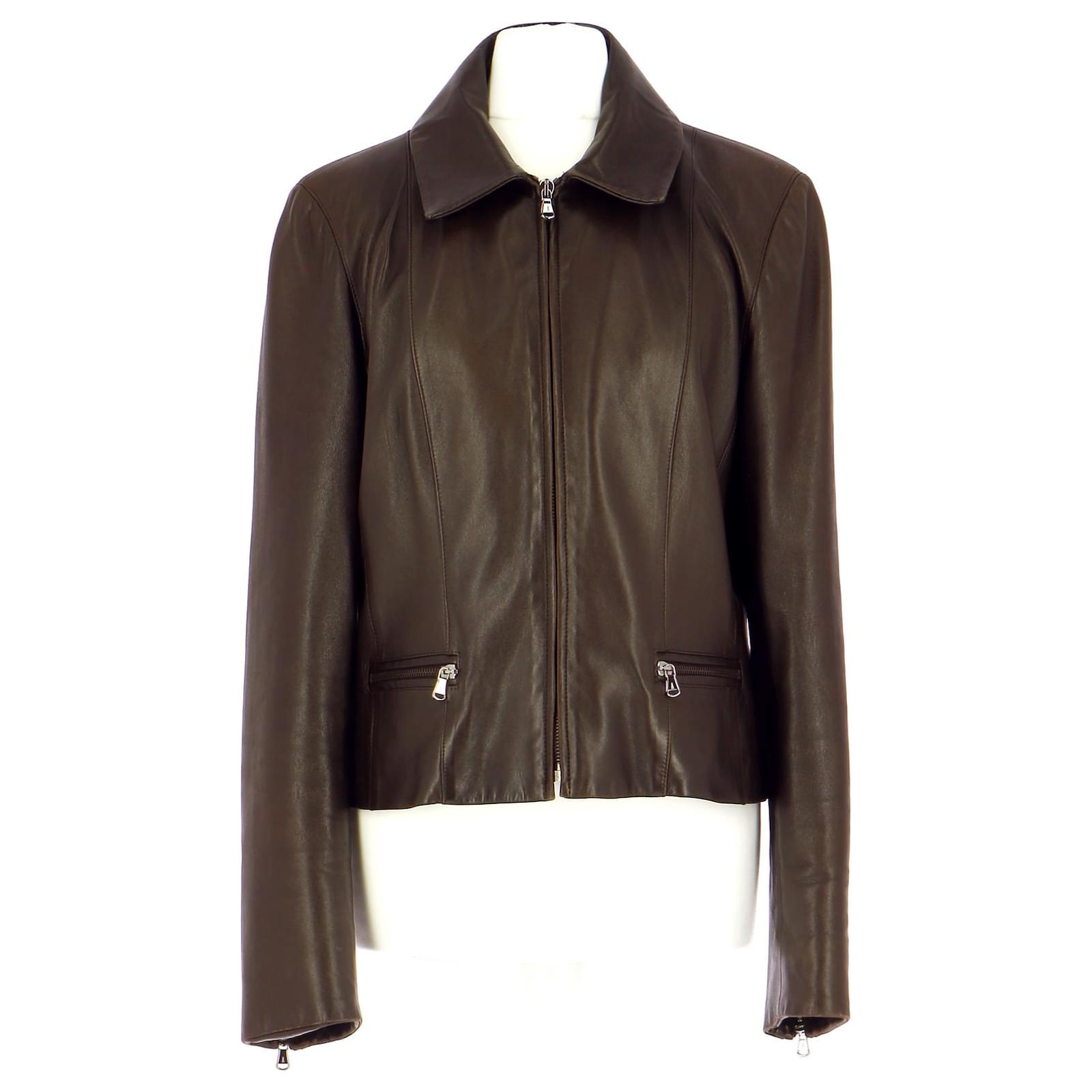 Apostrophe Vest Blazer Brown Joli Closet