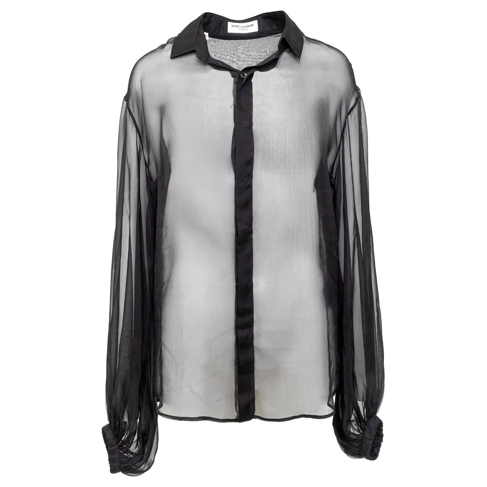 Chemise Transparente à Pois Blancs - Taille 1X (plus Size) - Occasion Très Bon état - Marque Appleseed’s