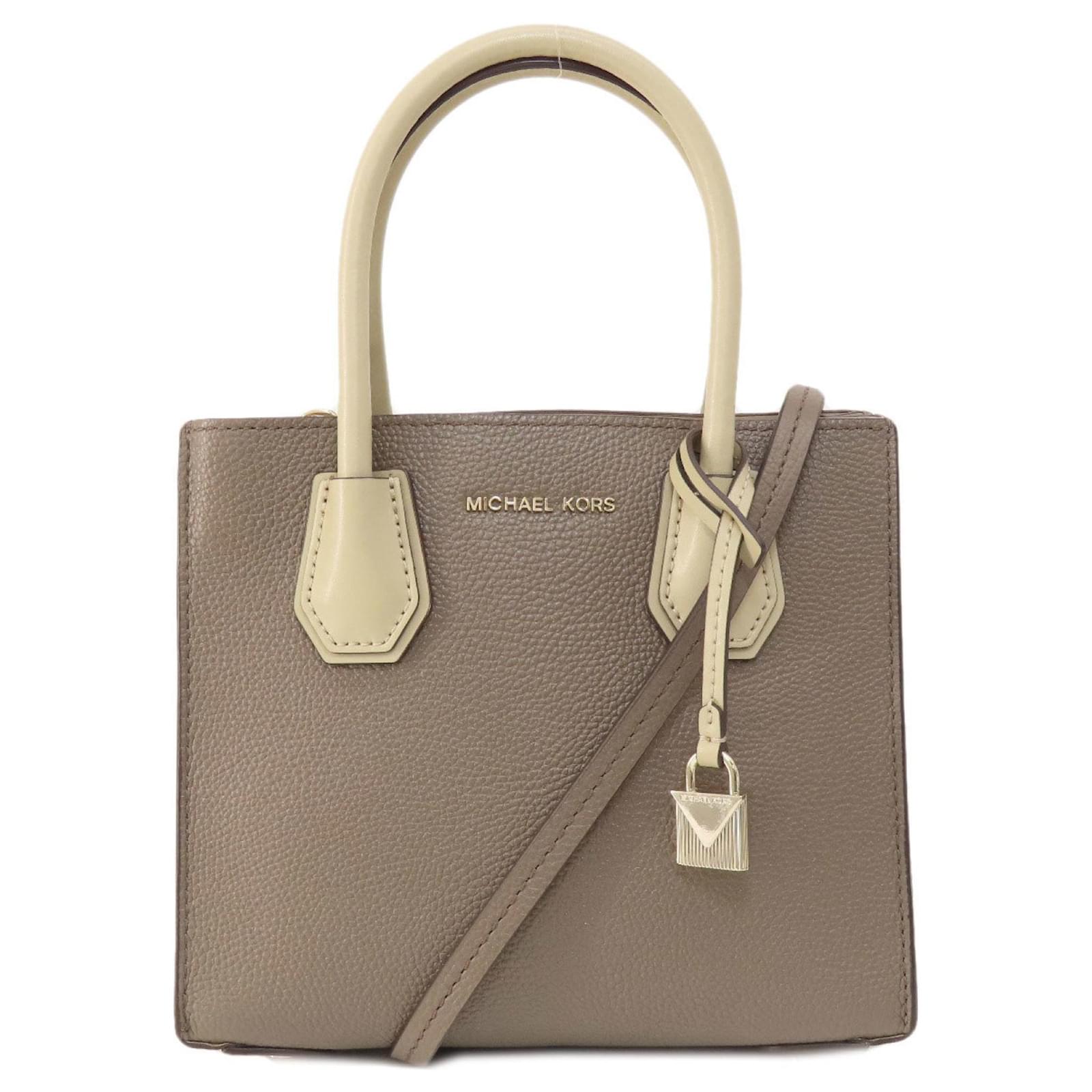 Michael Kors Mercer Beige Leather Joli Closet