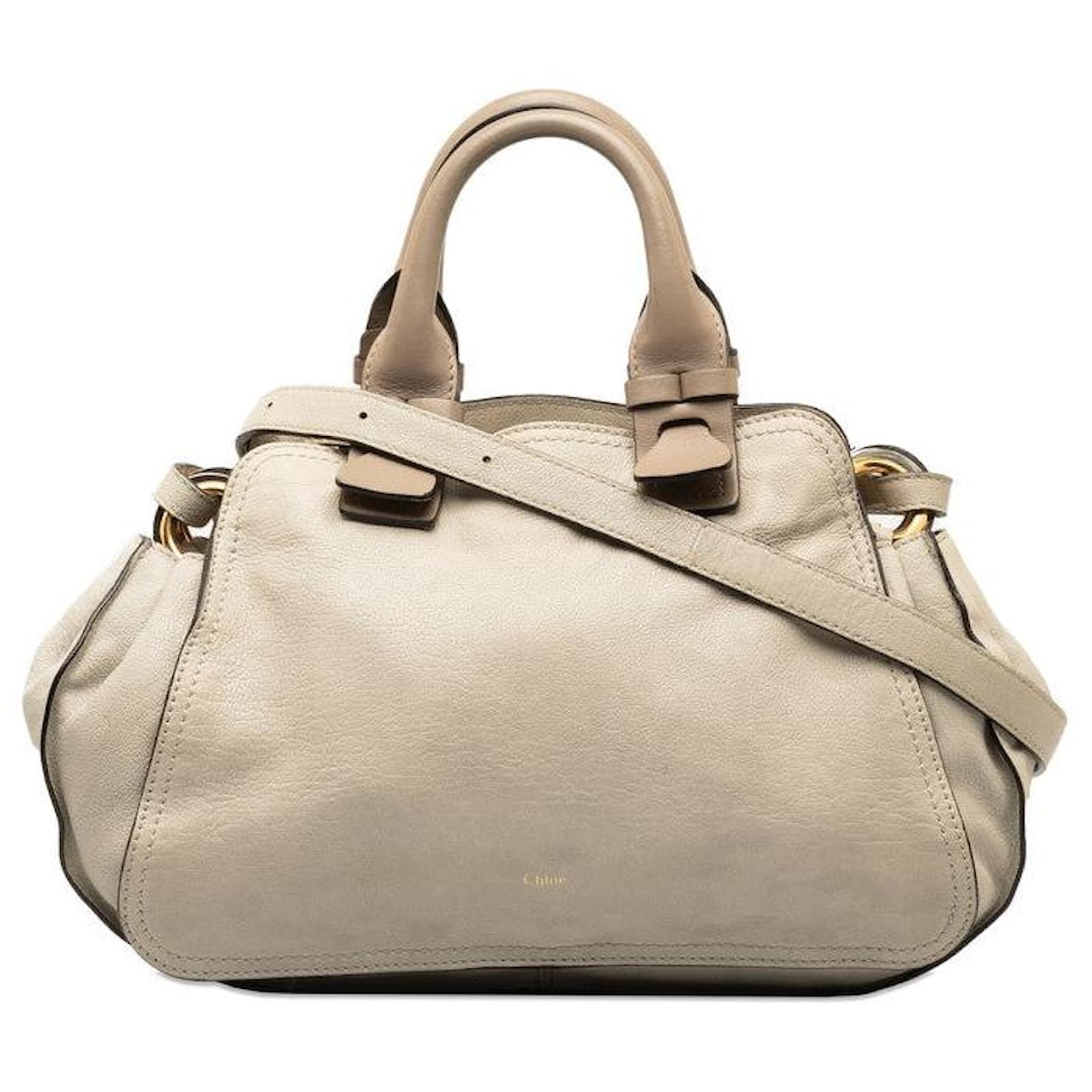 Chloé Chloe Leather Porte Epaule Handbag 3S1173 Beige in Very Good  Condition ref.1381590 - Joli Closet