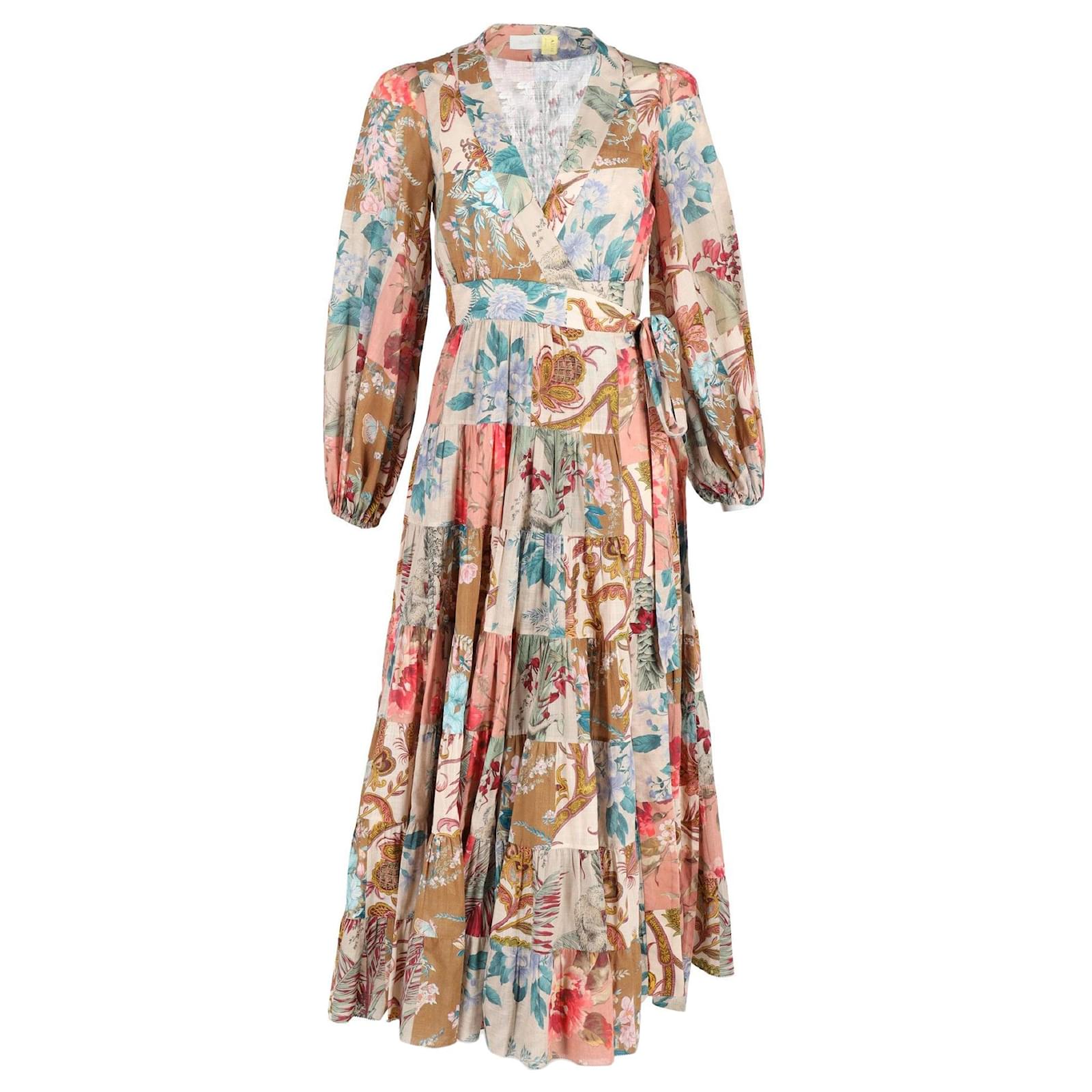 関税・送料込み!【国内発送】ZIMMERMANN Floral Wrap ワンピース b015552f065f3110d12bcb441160e6