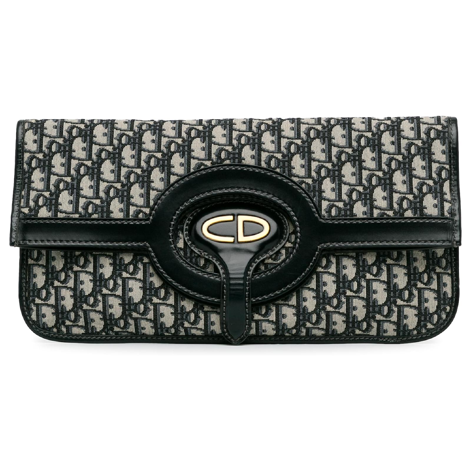 Dior oblique fold over clutch best sale