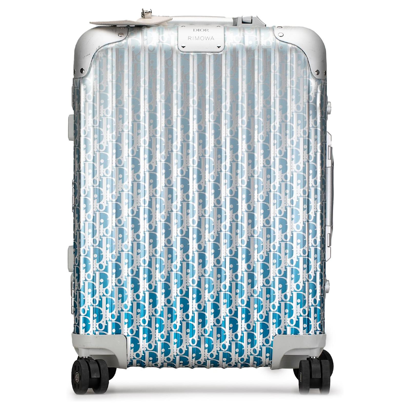 Bagage cabine Dior Blue x Rimowa en aluminium dégradé Acier Métal
