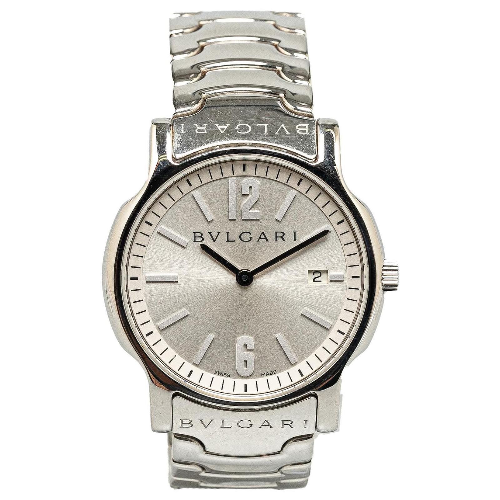 Bulgari Bvlgari Silver Quartz Stainless Steel Solotempo Watch