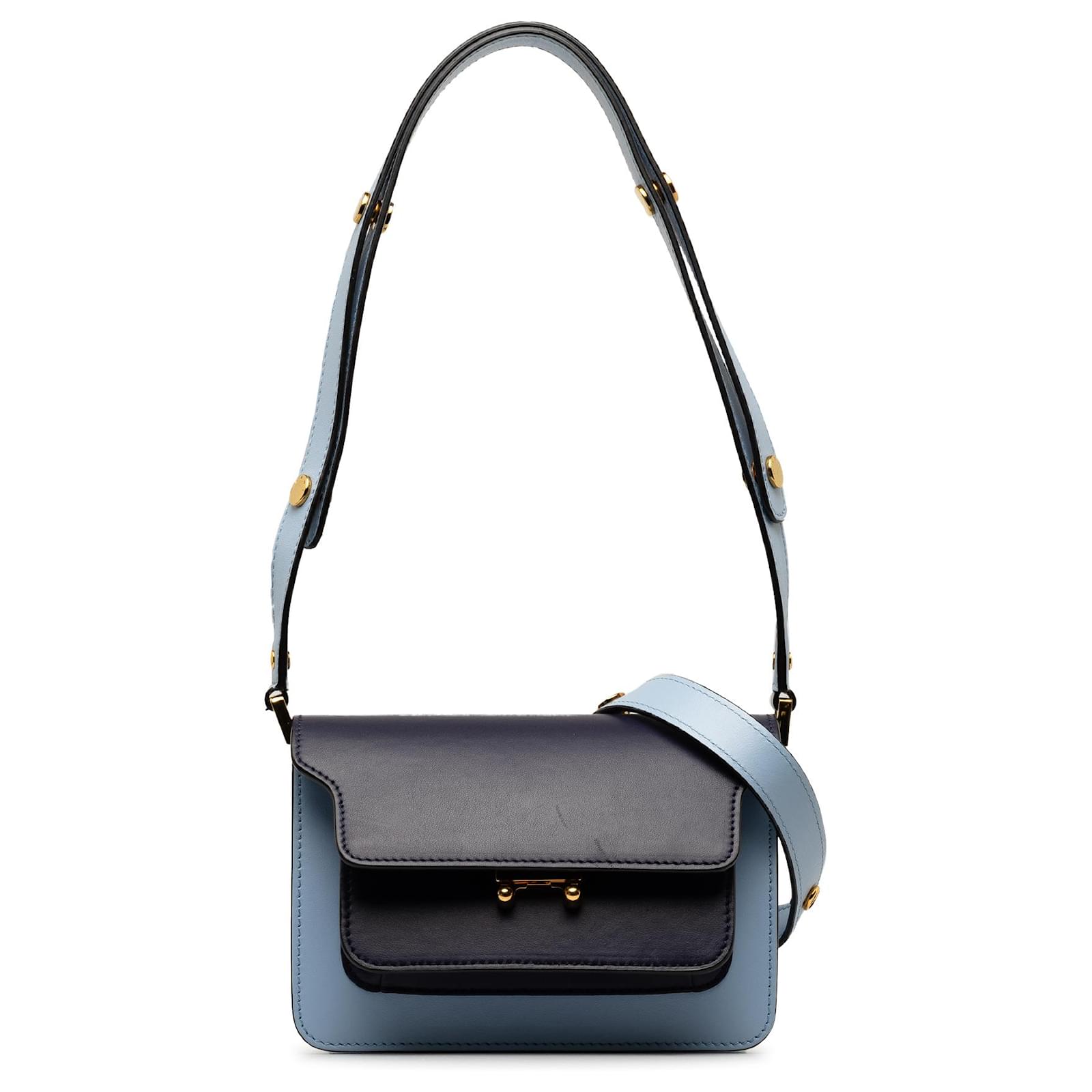 【MARNI】TRUNK BAG Red leather Trunkaroo medium shoulder bag | Marni