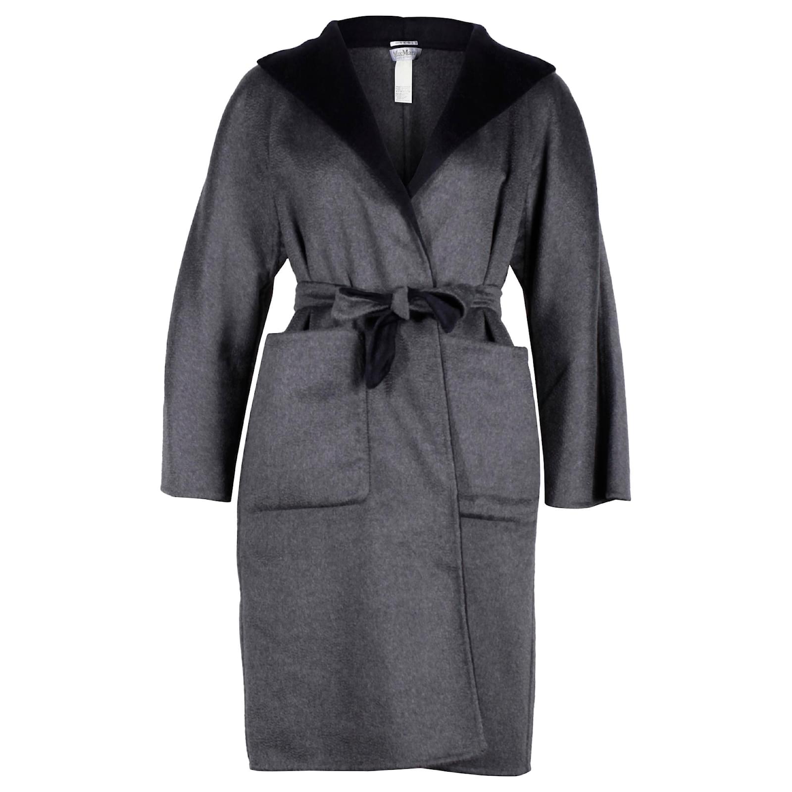 Cappotto Lilia reversibile Max Mara in cashmere Grigio e Nero