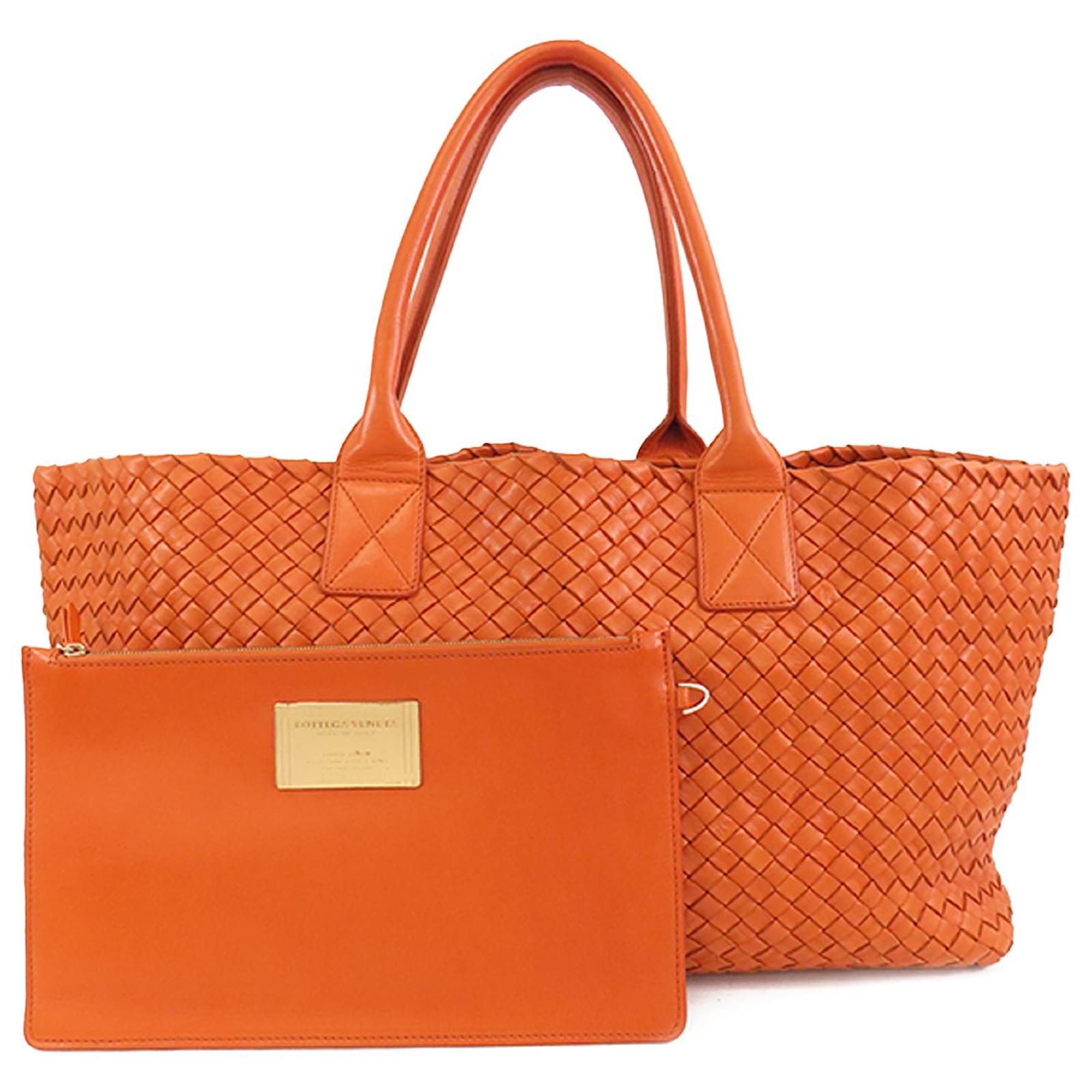 最終値下】BOTTEGA VENETA bv twist bag orange