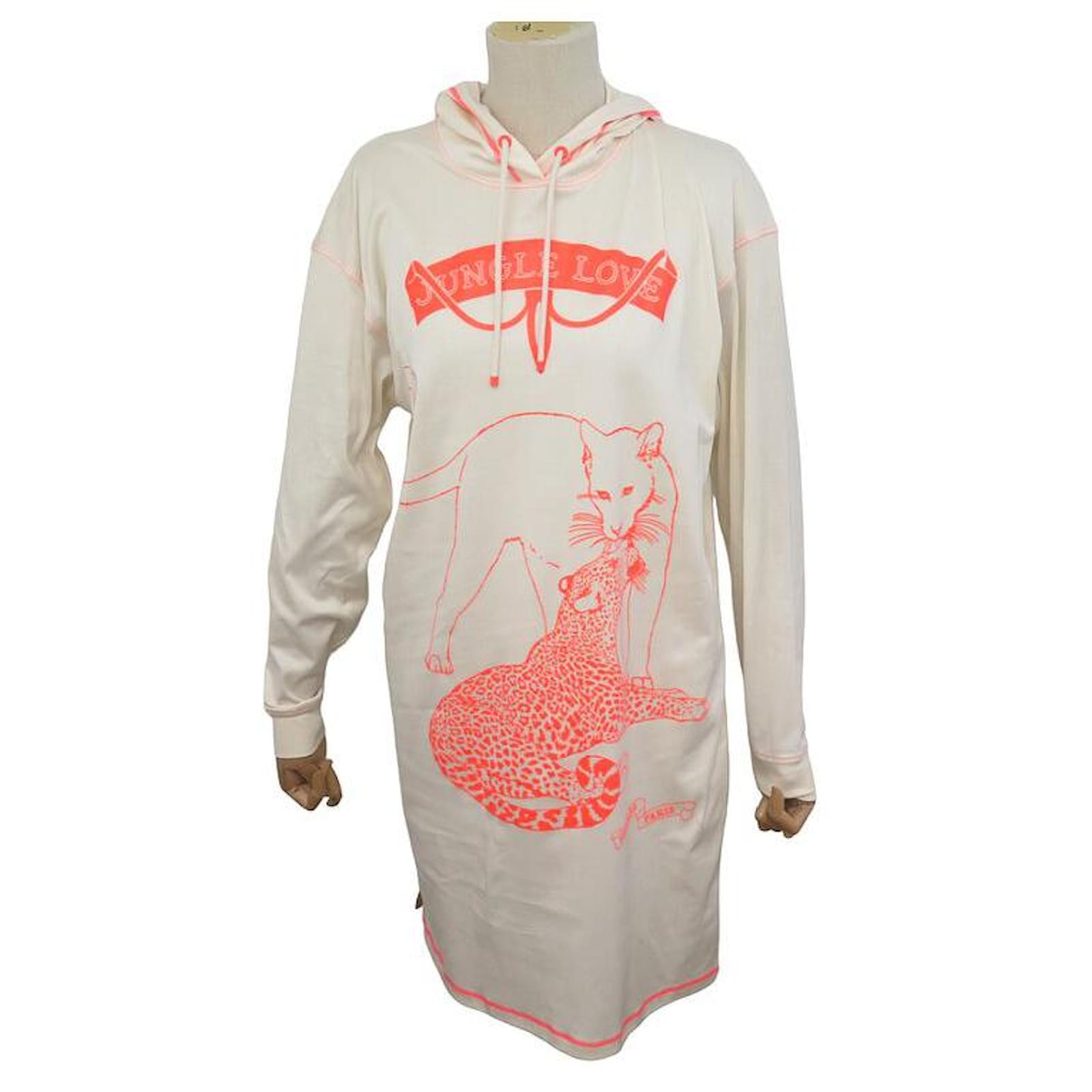 Hermès NEW HERMES SWEAT SWEATER DRESS JUNGLE LOVE S 36 COTTON