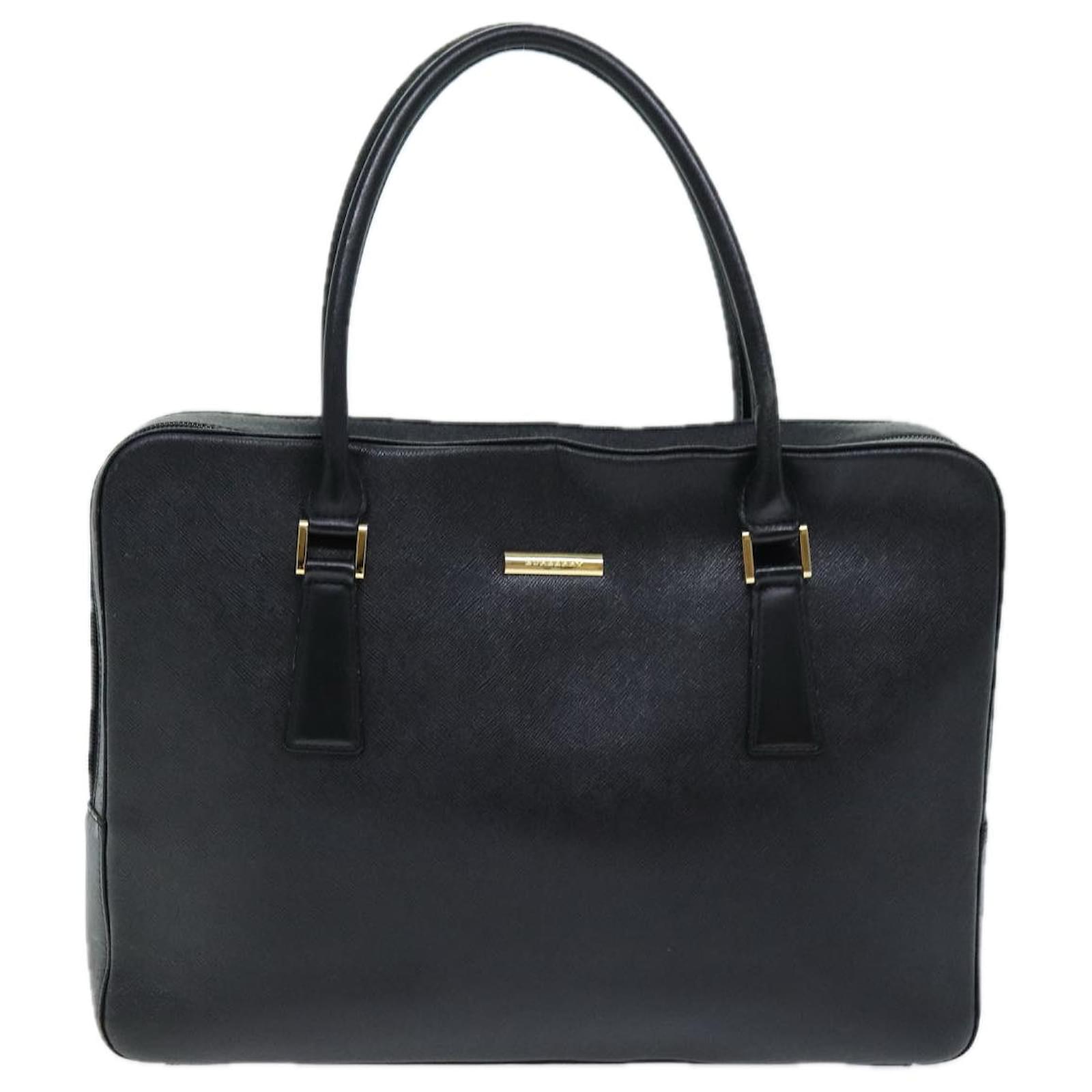 Leather Burberry Cabas Burberry Petit Cabas Black Leather Joli