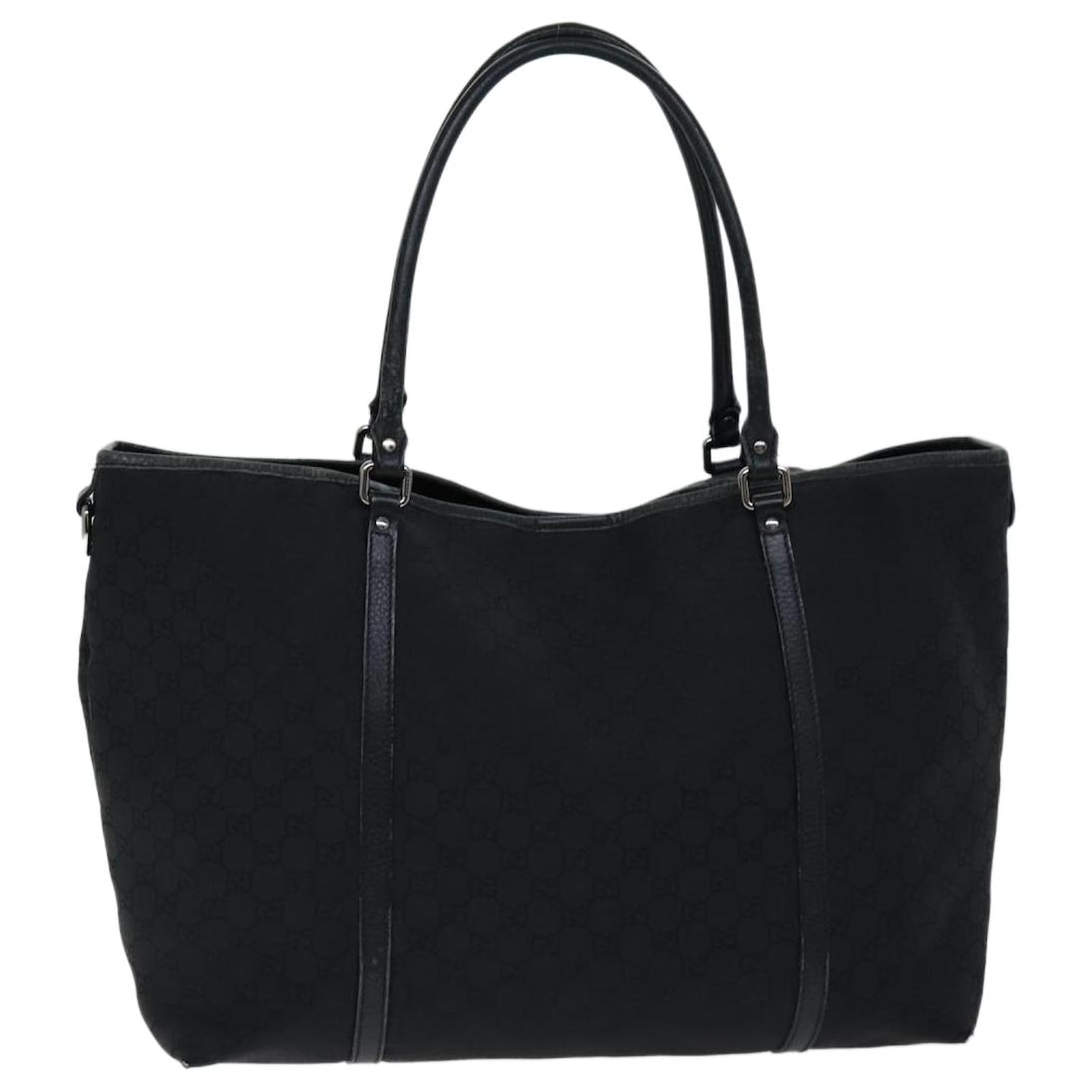 gucci GG Canvas Tote Bag black 265696 auth 75315 ref.JC1401219