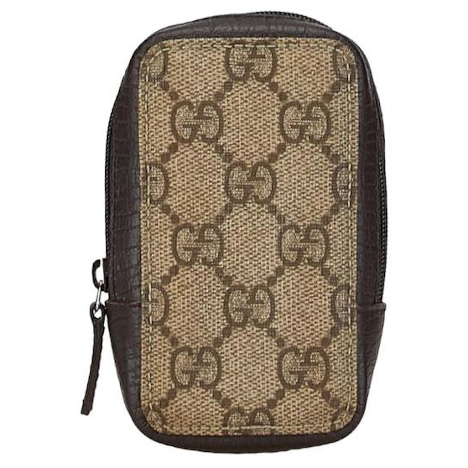 Gucci GG Supreme PVC Leather Pouch Cigarette Case 115262 in Very Good  Condition Beige Plastic ref.JC1401578 (Sold)