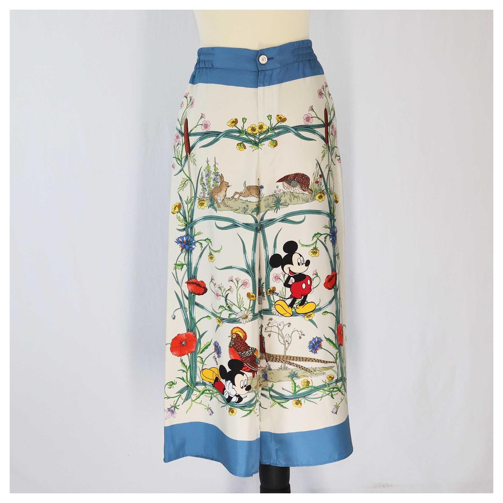 Gucci X Disney Multicolor Printed Pajama Pants Multiple colors