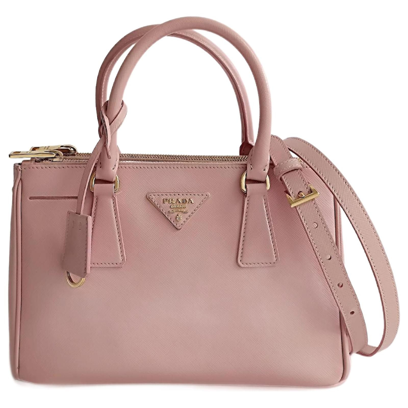 Prada Galleria Medium Saffiano Lux Orchidea shoulder bag Pink Leather ref.1402934 Joli Closet