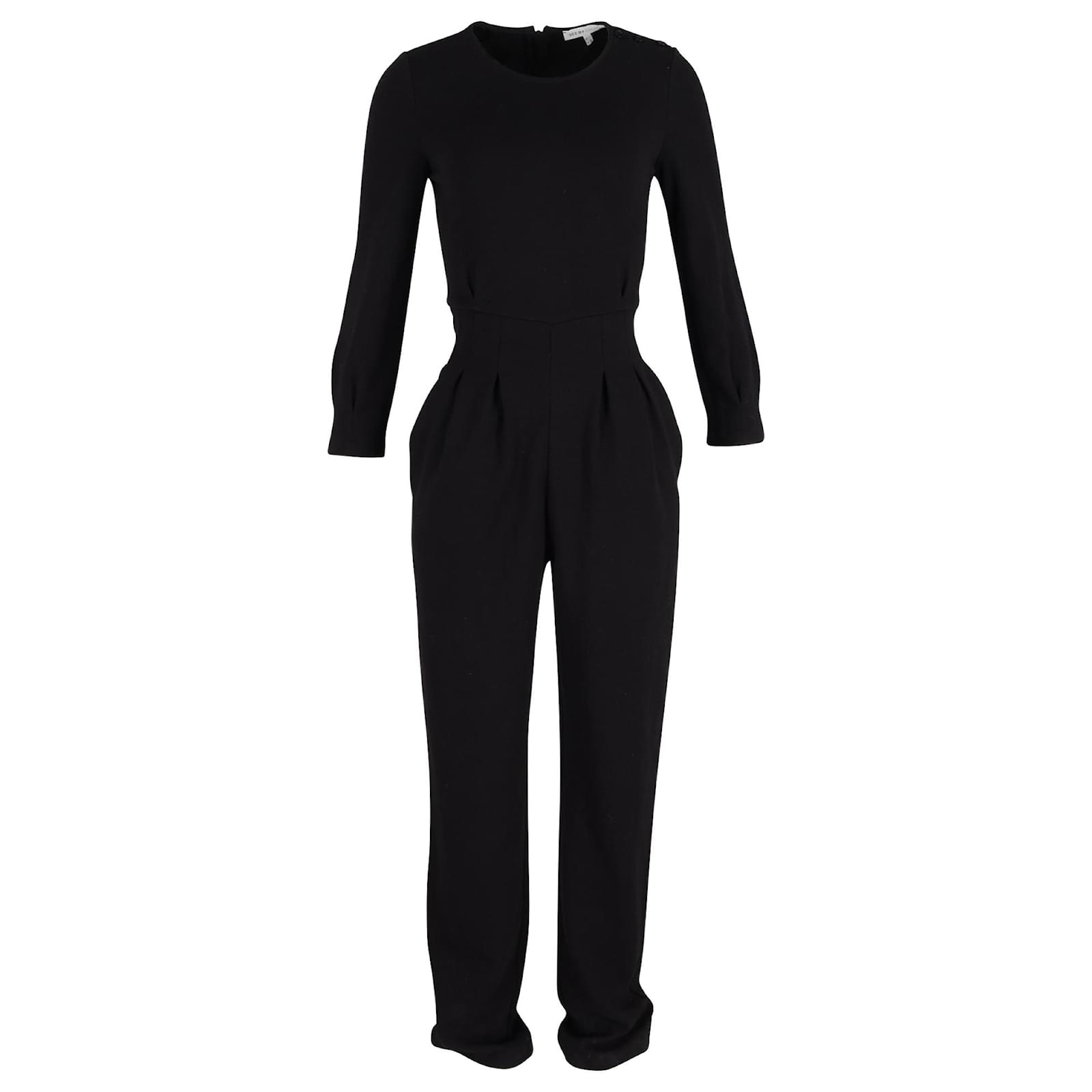 See by Chloe Long Sleeve Jumpsuit in Black Wool ref.1403777 Joli Closet