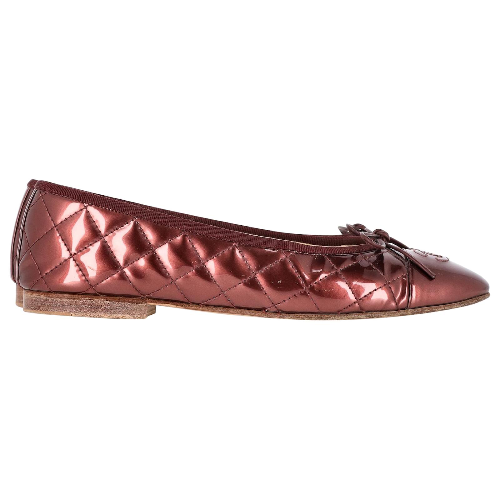 Chanel Channel Interlocking CC Logo Quilted Ballet Flats in