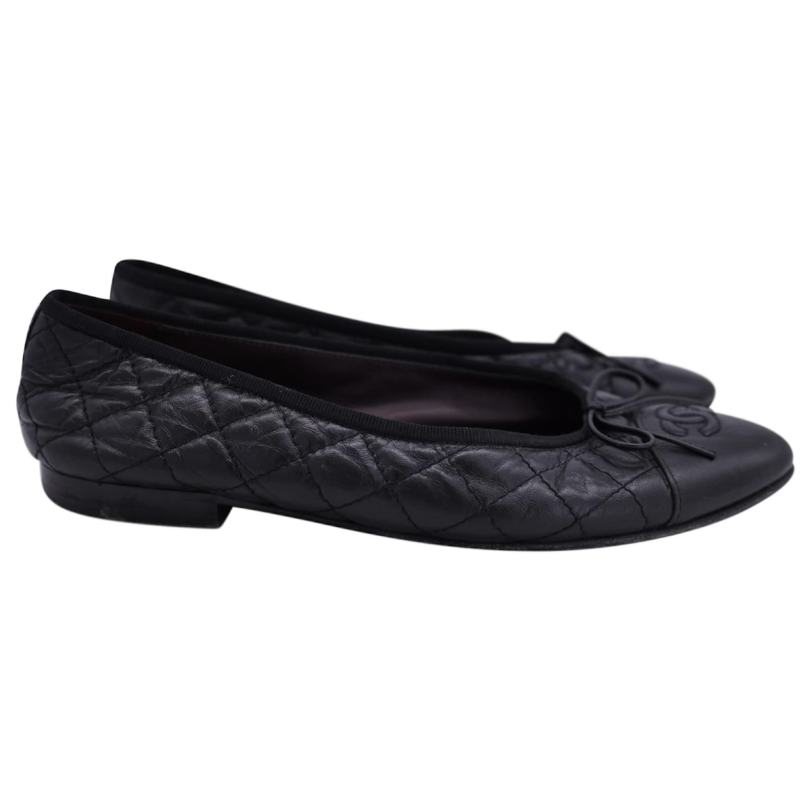 Leather CC Ballet Flat main image 1