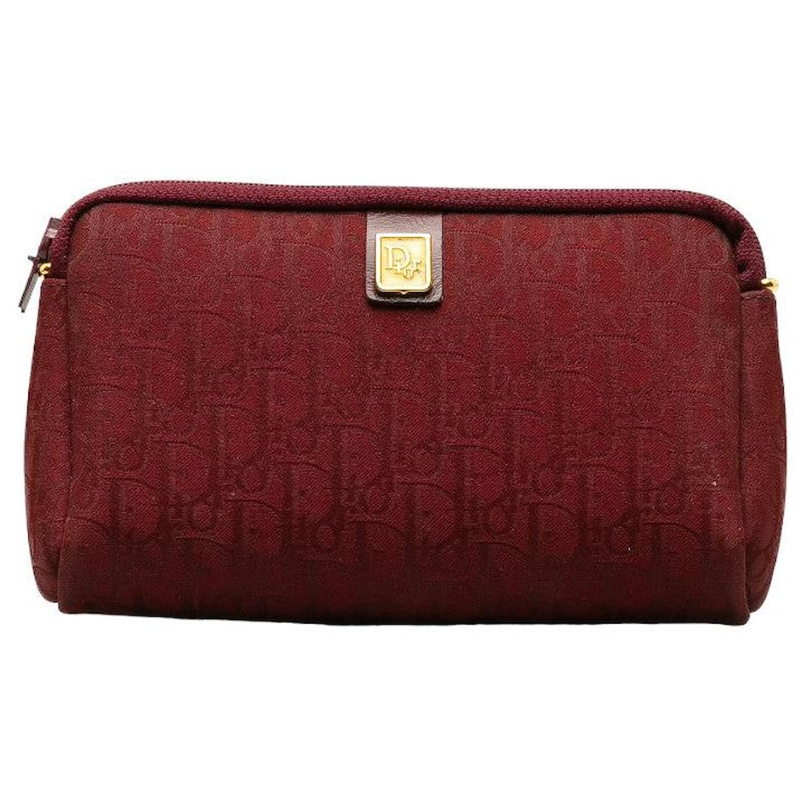 Pochette Trotter in tela e pelle Dior rossa Rosso ref.1404048 Joli Closet