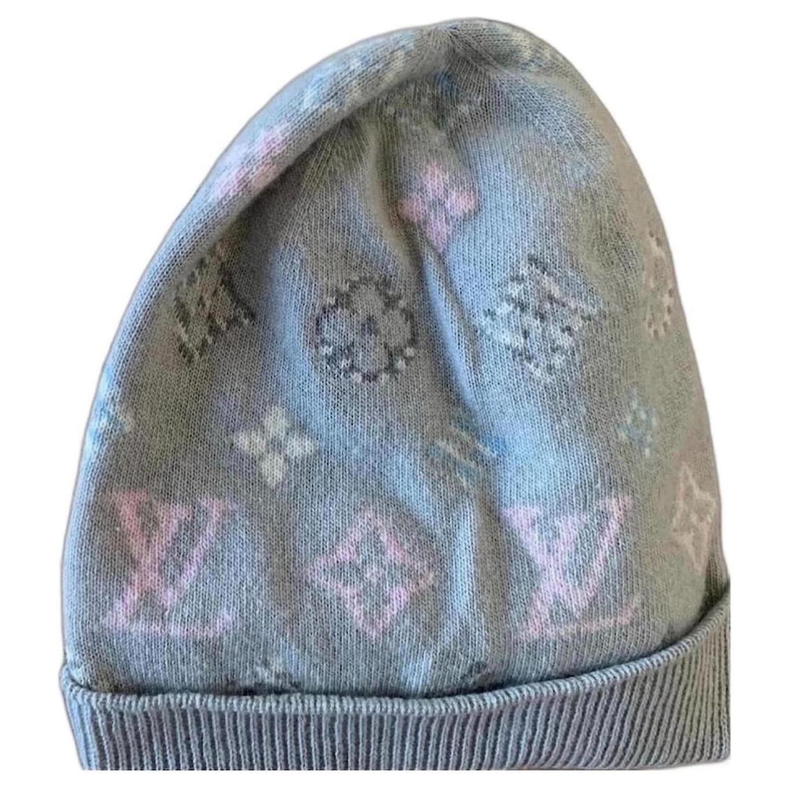 Louis Vuitton Bonnet Pop Monogram Louis Vuitton Pop Monogram Beanie Pink Grey Light blue  main image 2