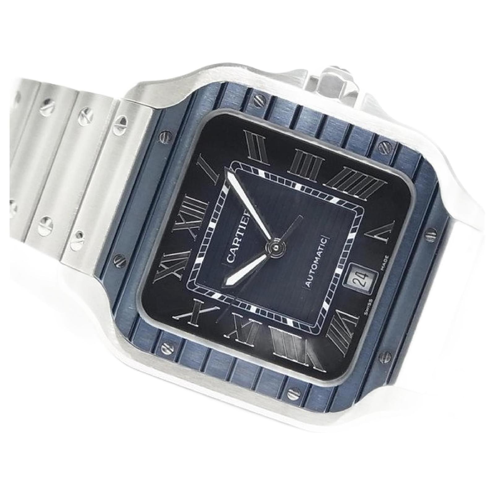 CARTIER Santos de PVD Lünette blaues Zifferblatt WSSA0048 Damen