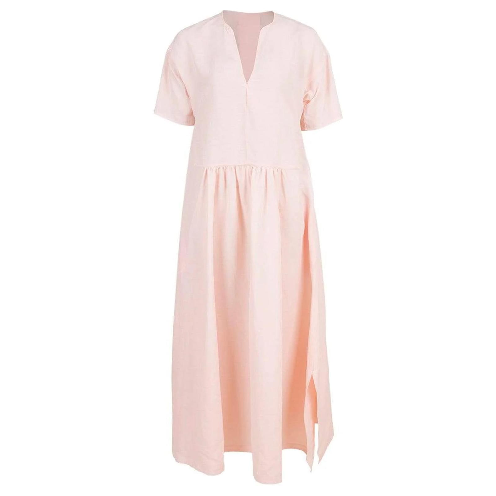 【送料&関税込】Jil Sander Pink Viscose Dress Jil Sander Pink Viscose Dress | italist | REVERSIBLE