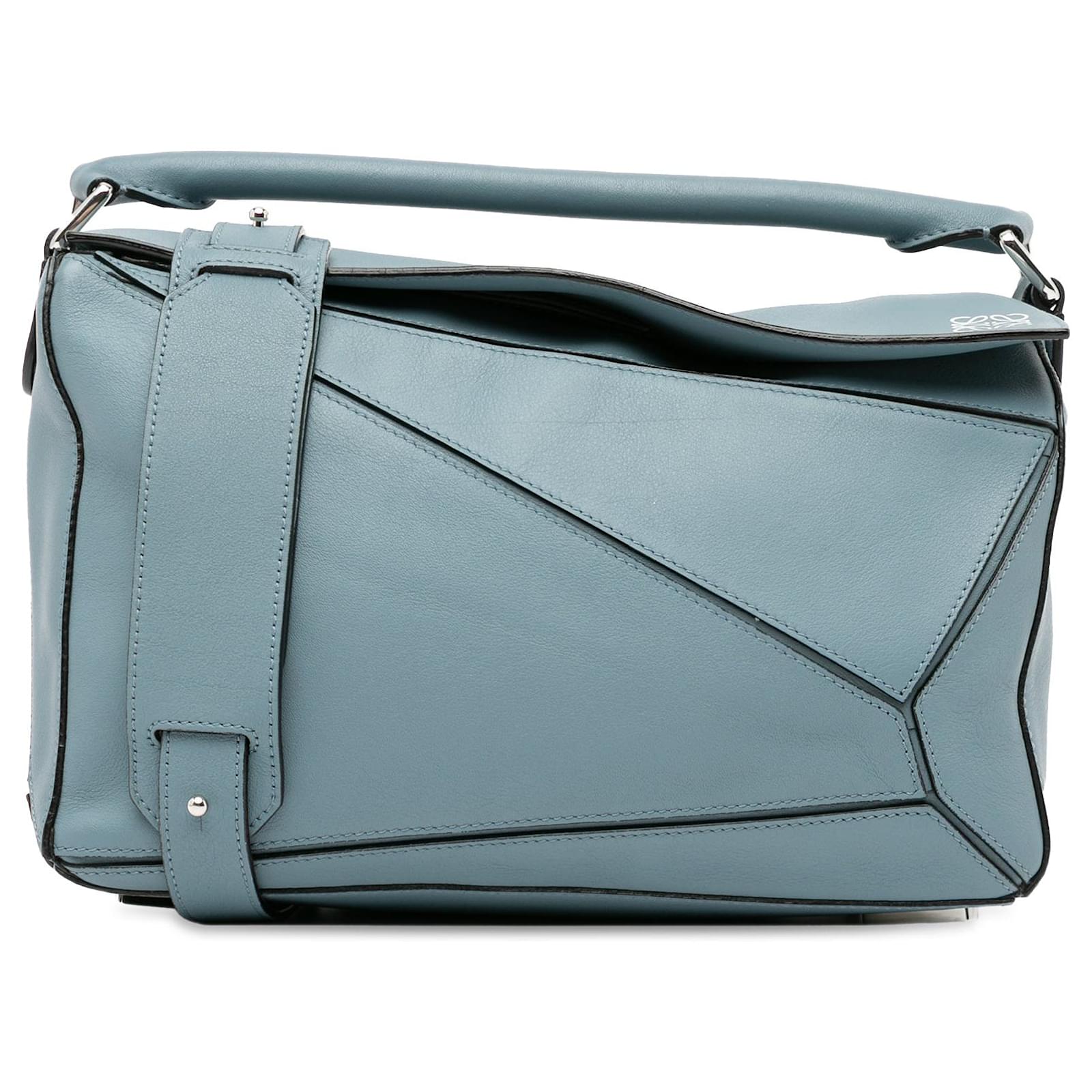 Blue LOEWE Medium Puzzle Bag Satchel Leather Joli Closet