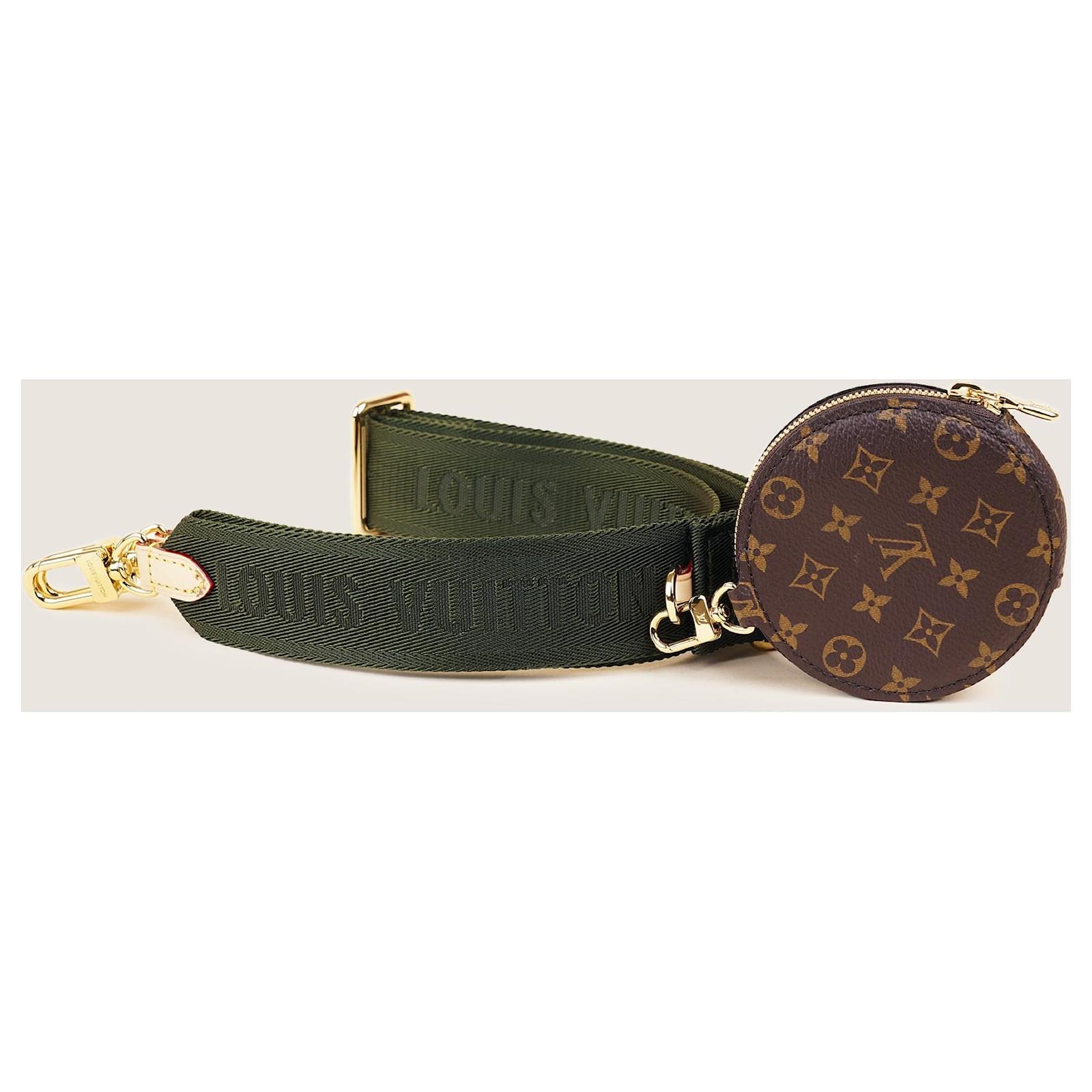 Louis Vuitton Bandoulière Strap Green Cloth ref.1406575