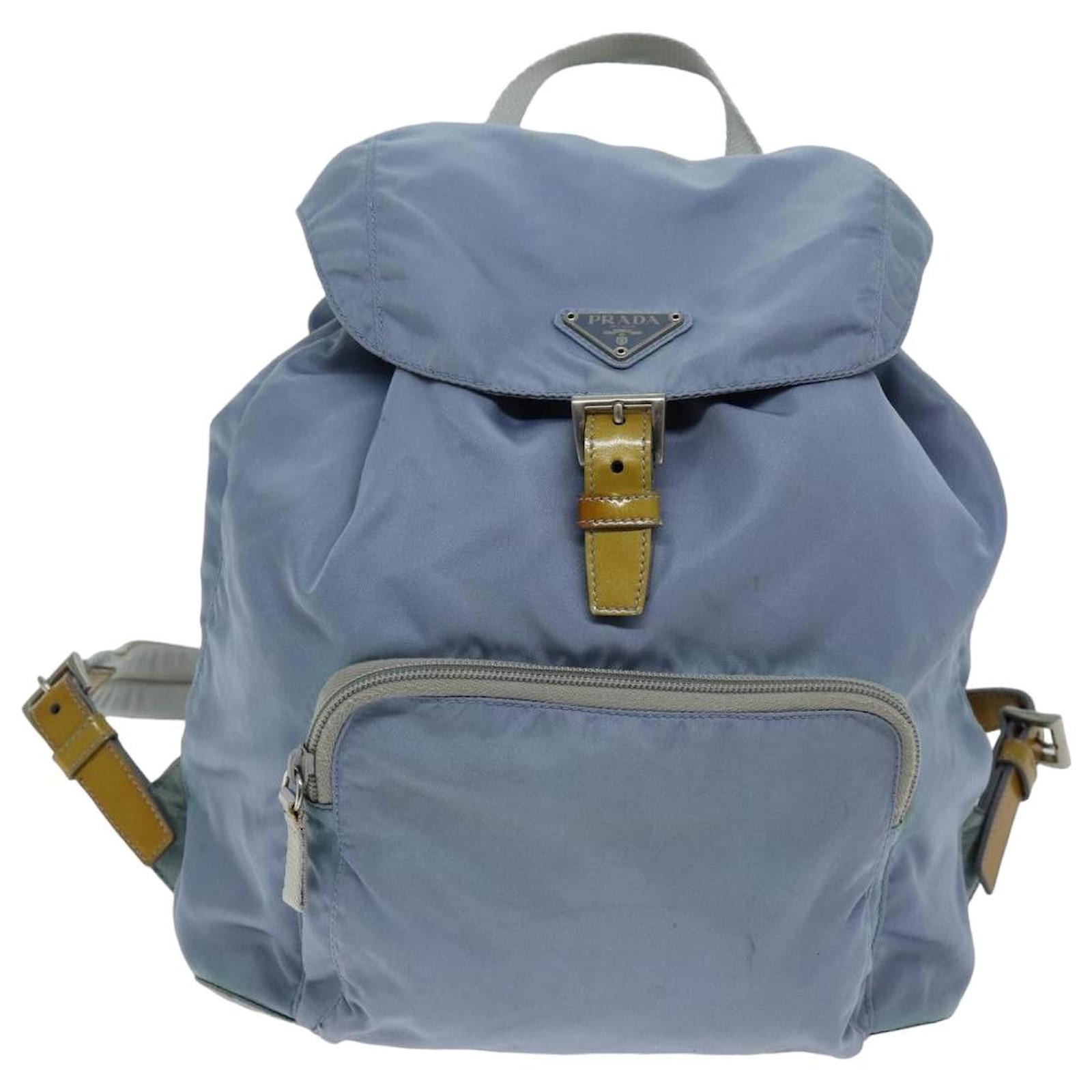 Prada Tessuto Blue Synthetic Joli Closet