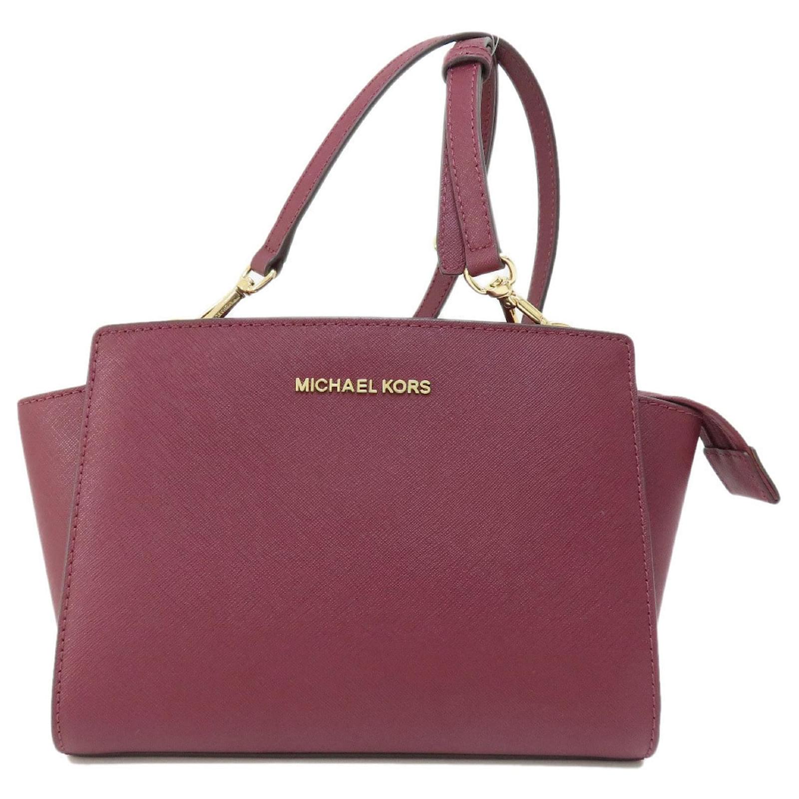 Leather Borsa Bordeaux Michael Kors Michael Kors Bordeaux Tasche