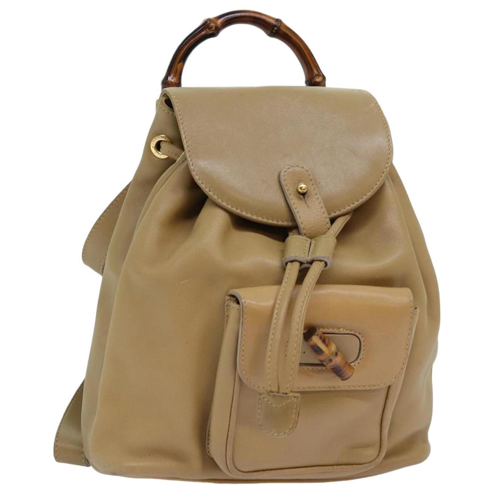 Gucci backpack beige sale