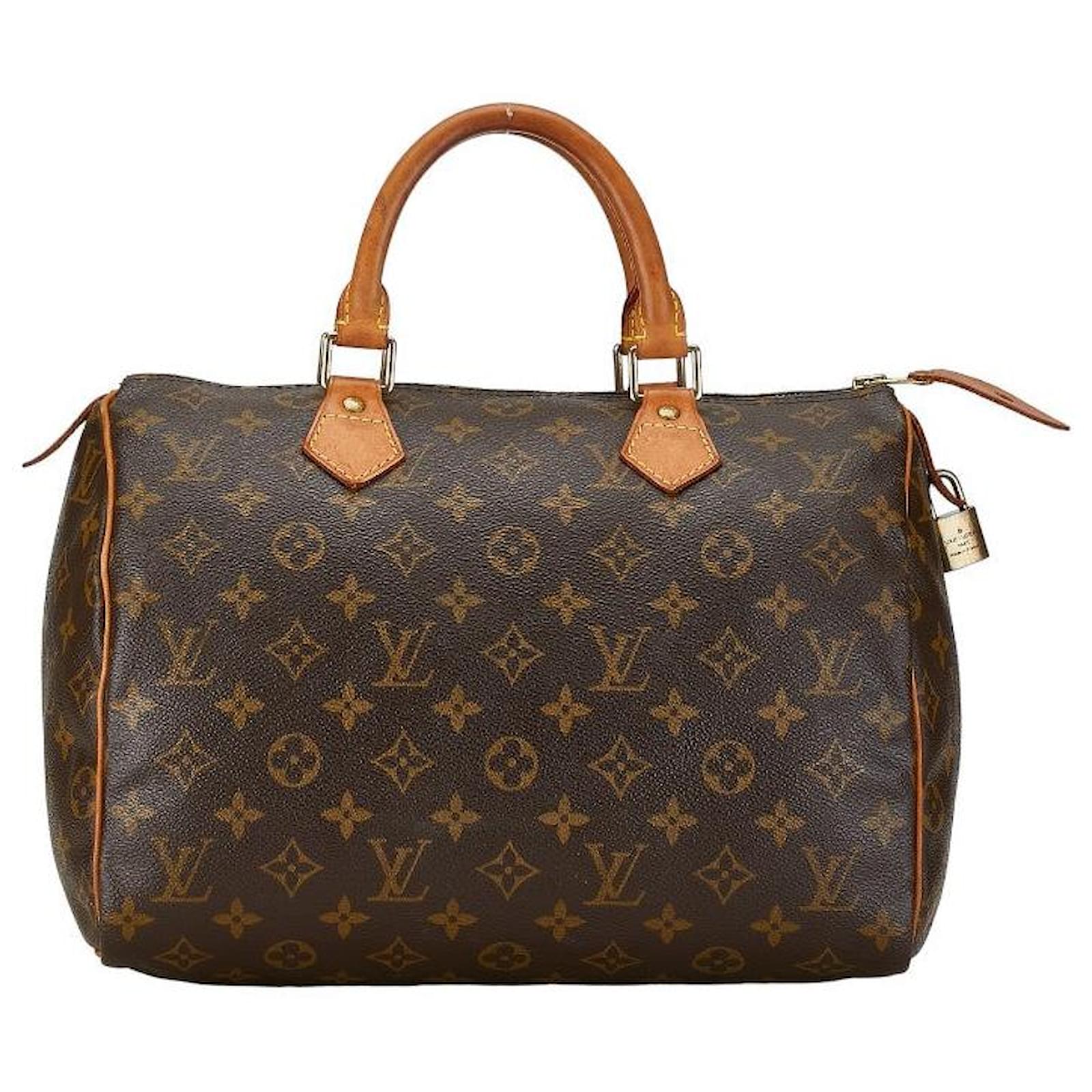 Louis Vuitton Monogram Speedy 30 Handbag M41526 PVC Leather in  